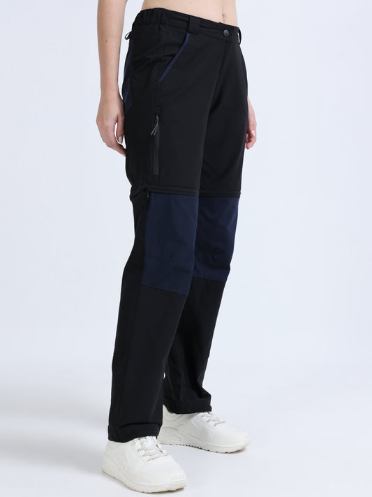 Black Detachable “Convertible” Camper Pants
for Women