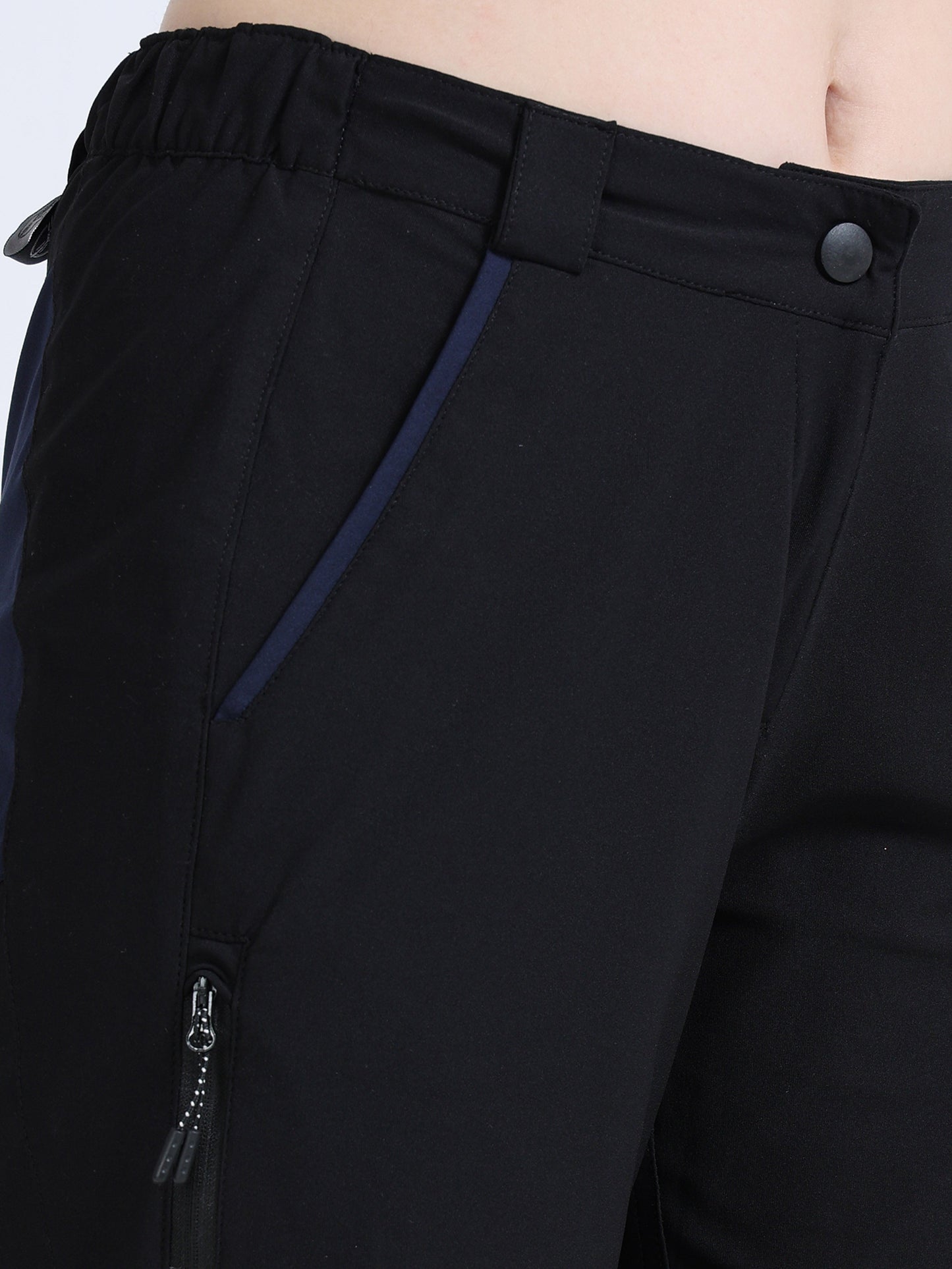 Black Detachable “Convertible” Camper Pants
for Women