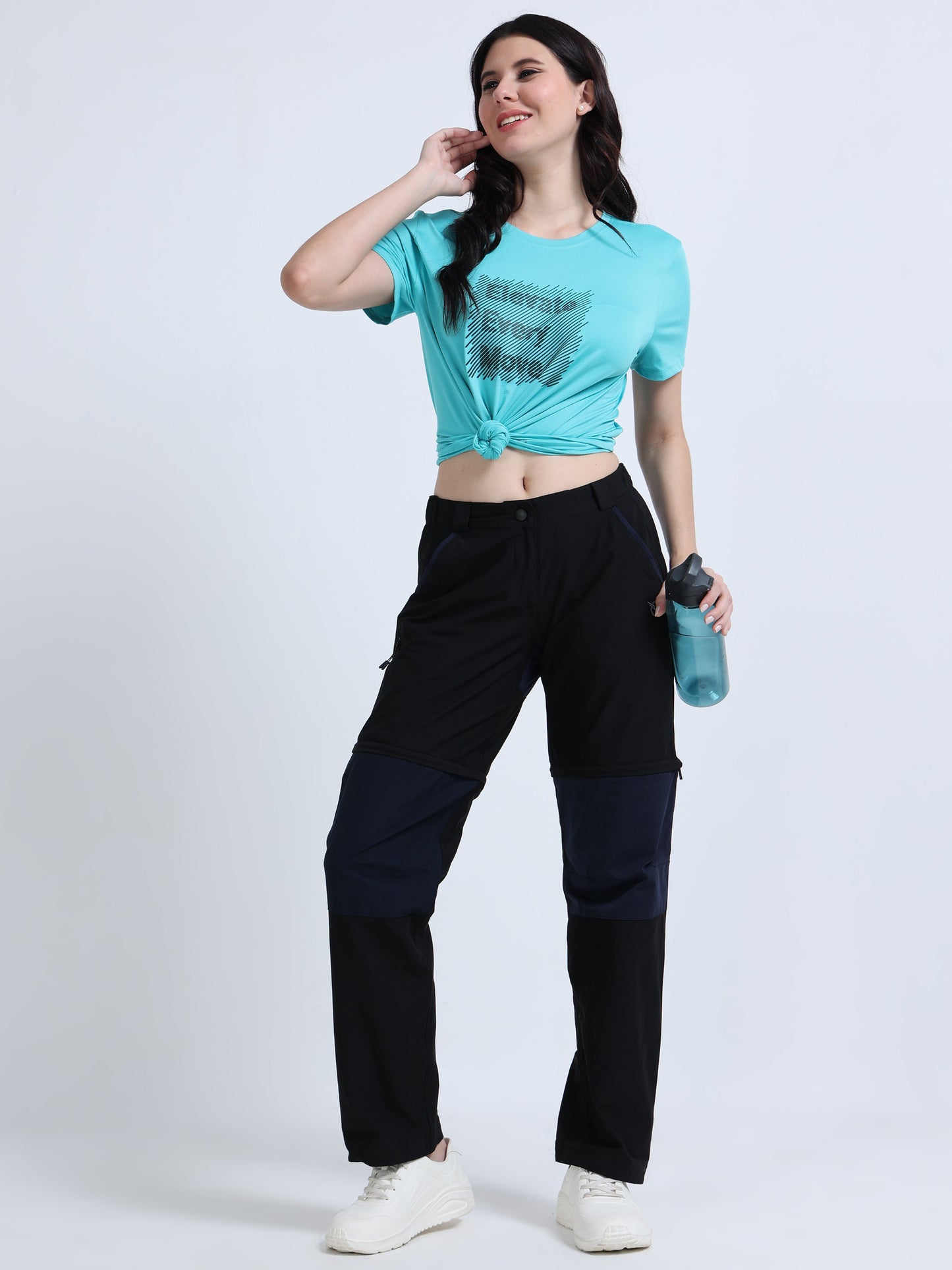 Black Detachable “Convertible” Camper Pants
for Women