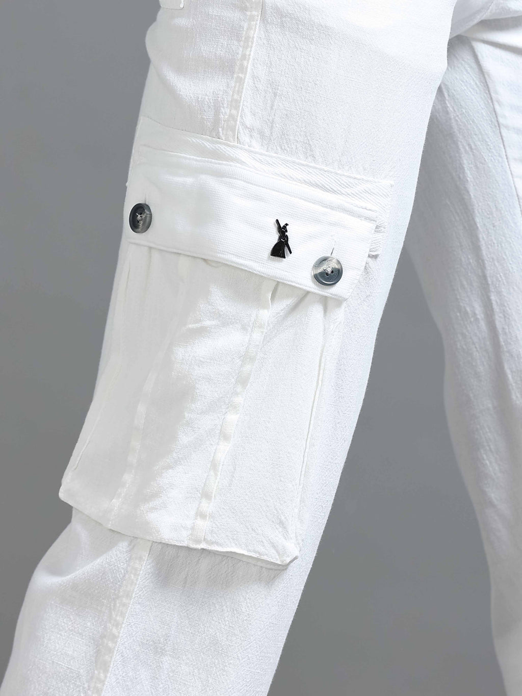 Nomade Utility Linen Cargo In White