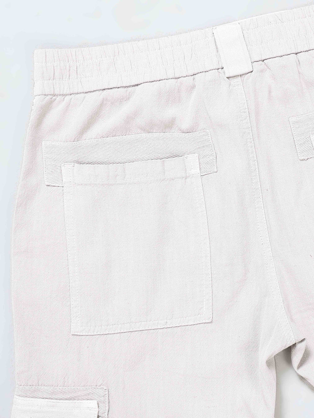 Nomade Utility Linen Cargo In Light Grey