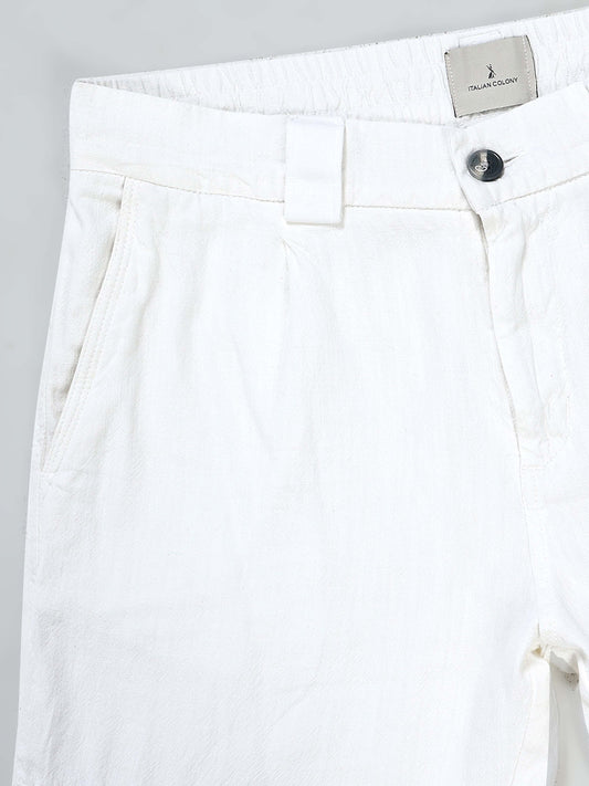 Nomade Utility Linen Cargo In White