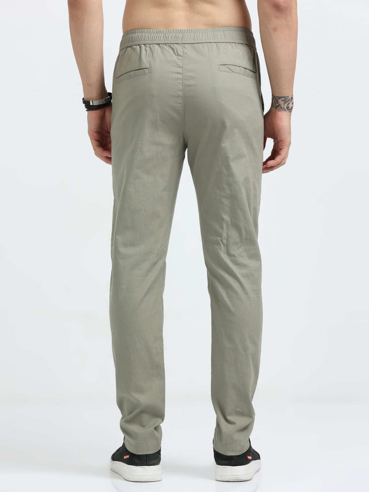 Lazy Linen Comfy Trouser - Olive
