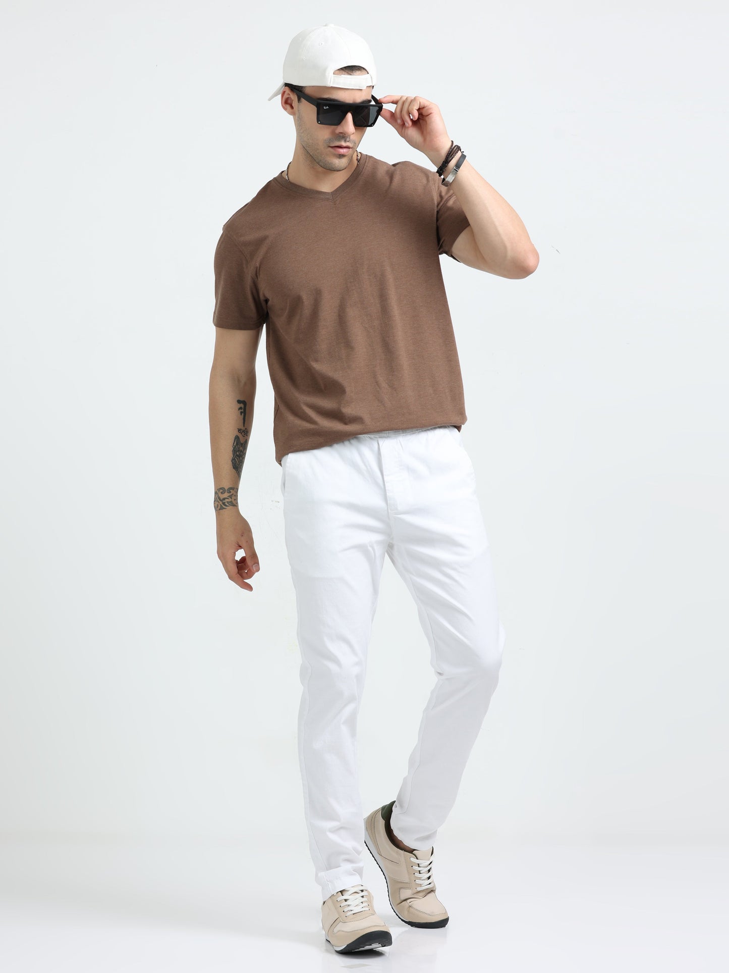 Lazy Linen Comfy Trouser - White