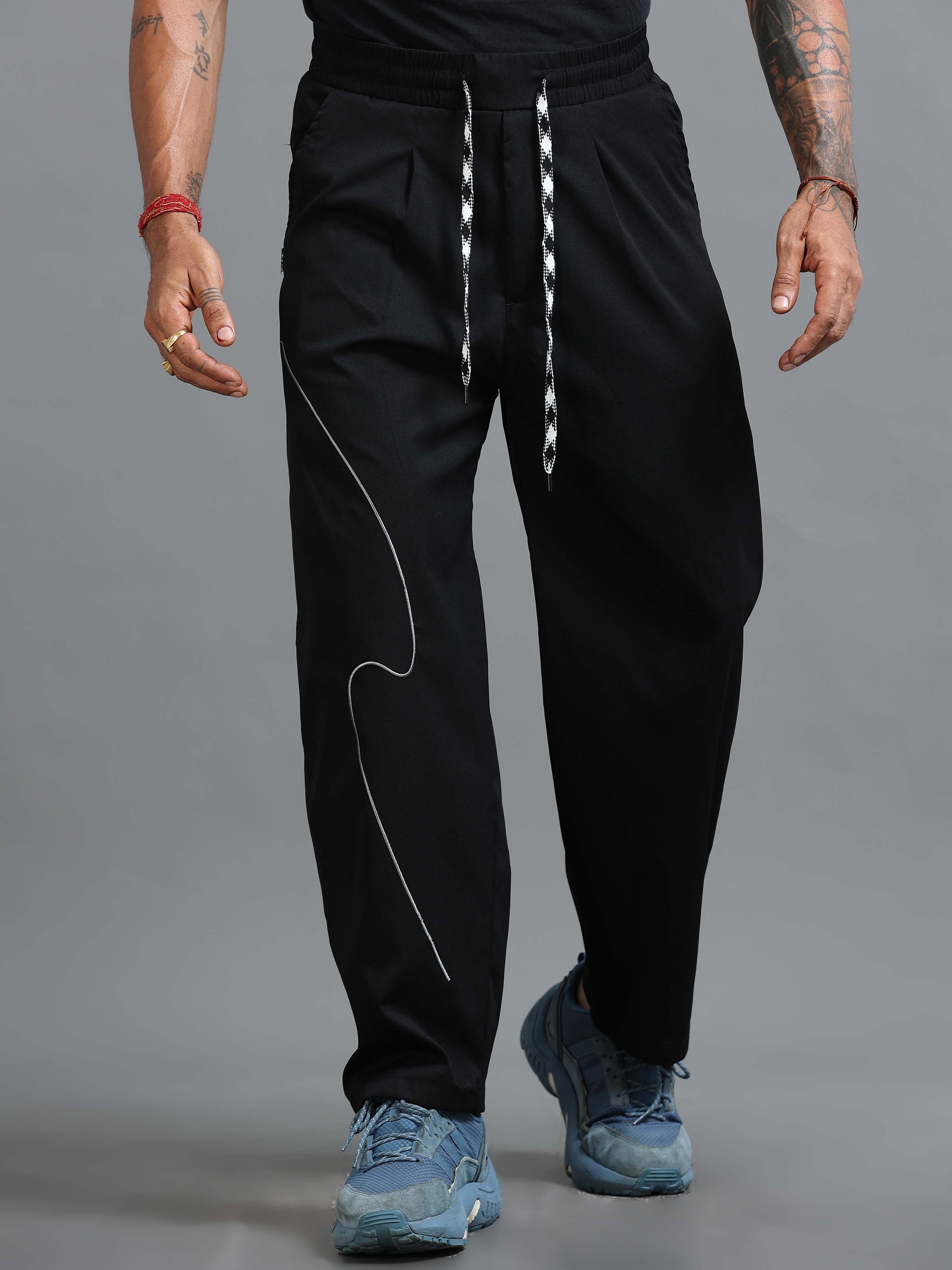 Flowstate Relaxed Trouser In Black