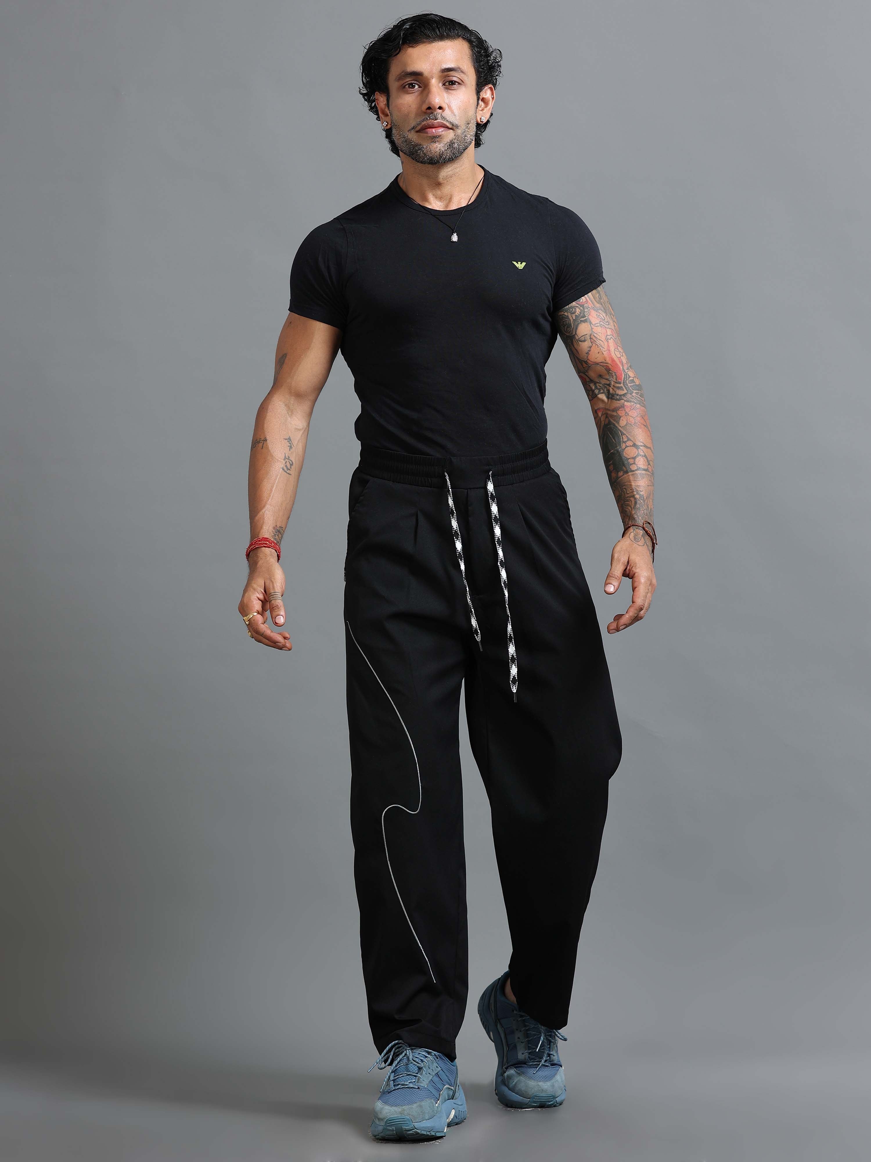 Flowstate Relaxed Trouser In Black