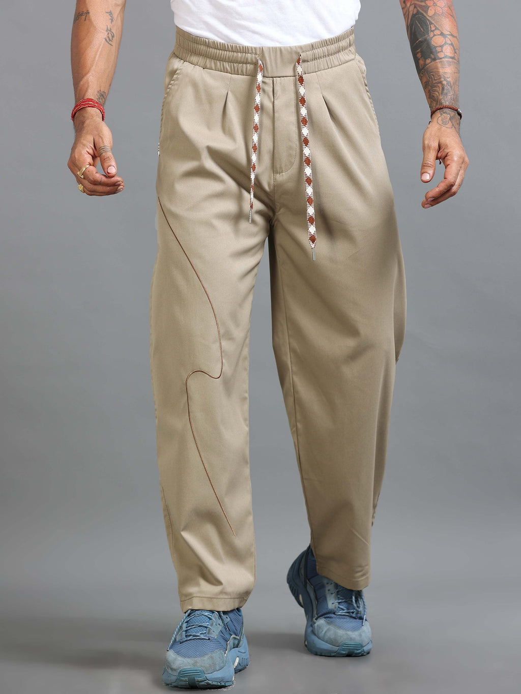 Flowstate Relaxed Trouser In Beige