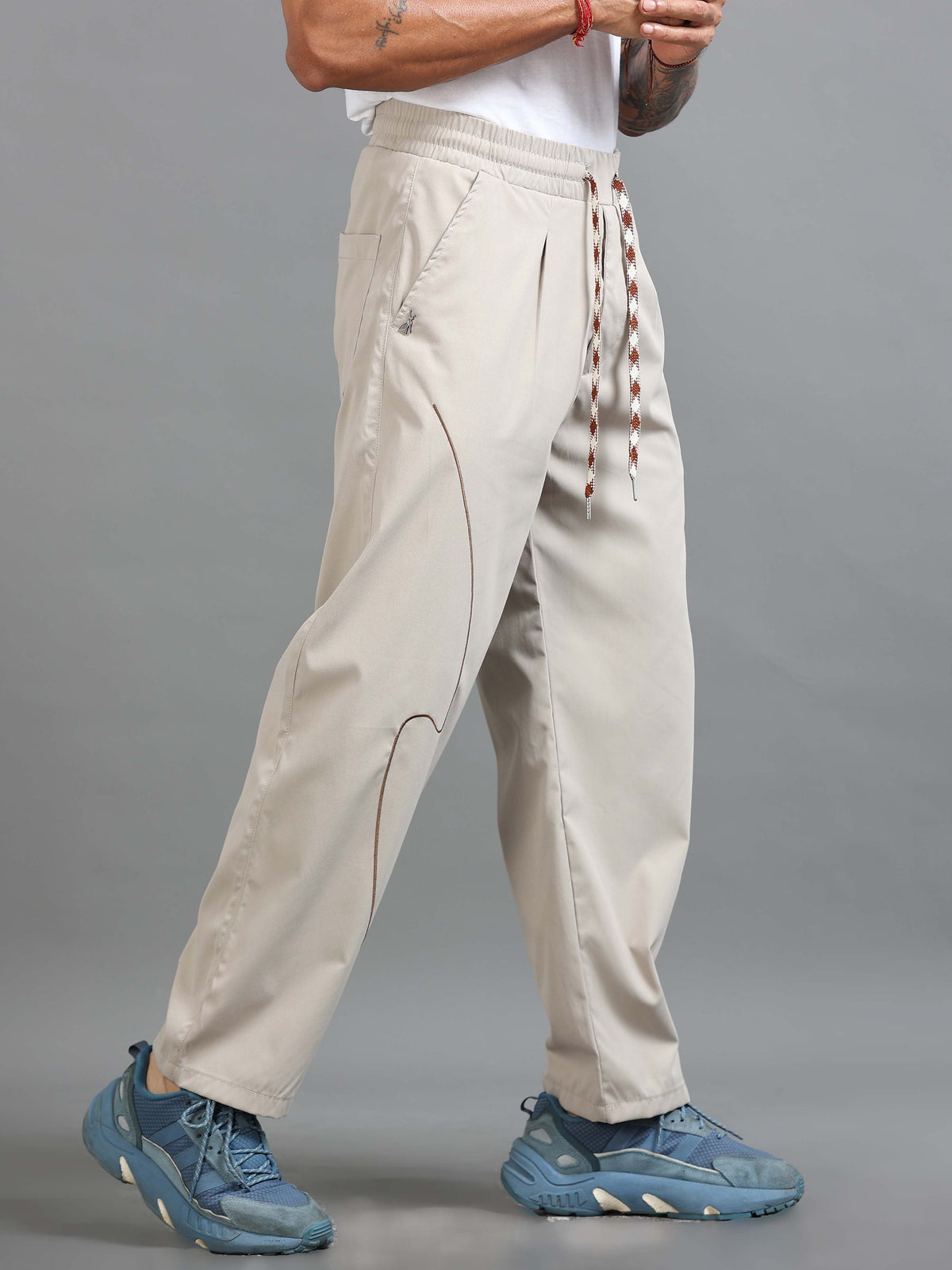 Flowstate Relaxed Trouser In Cream