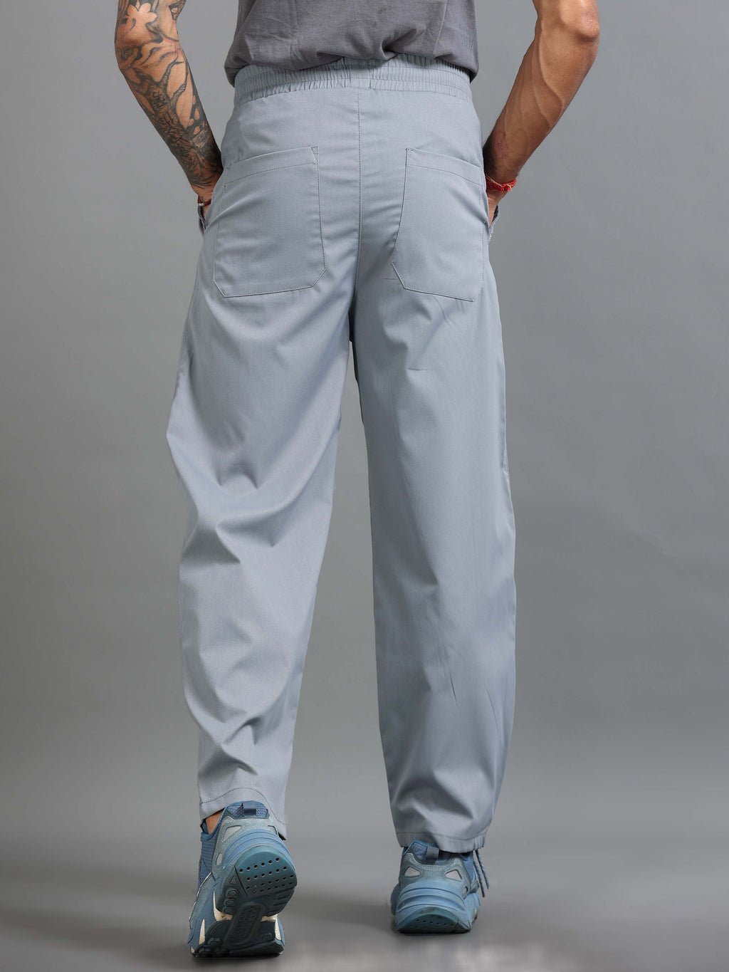 Flowstate Relaxed Trouser In Light Grey