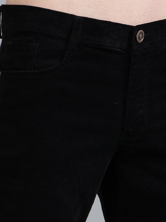 Men Corduroy Trousers-Navy
