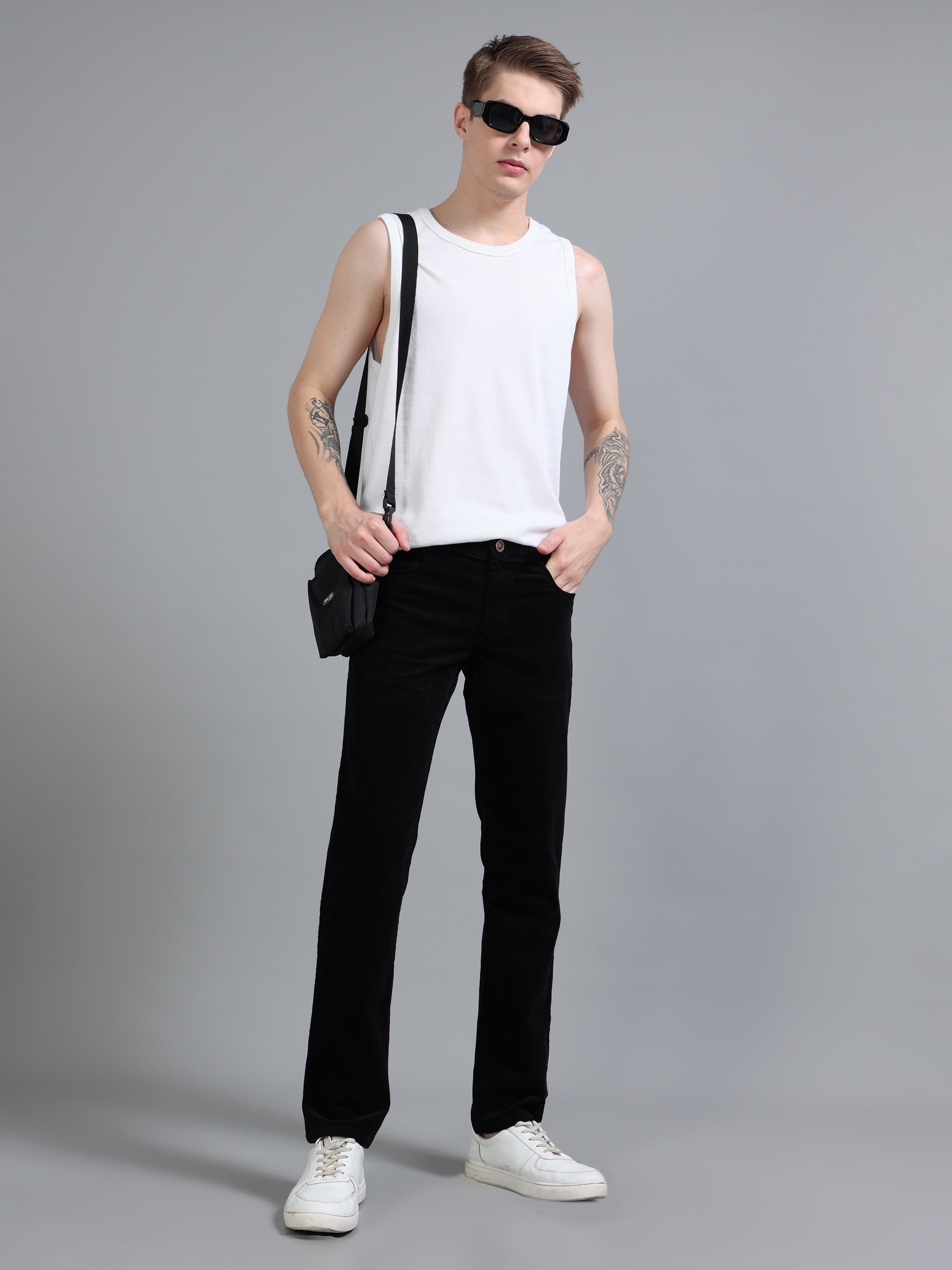 Navy Corduroy Trousers​ | Corduroy Pant  Mens