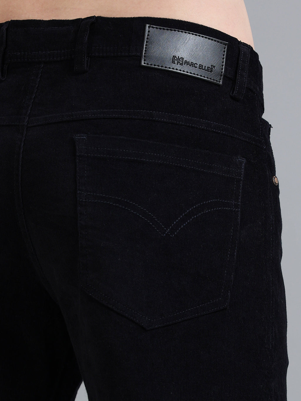 Mens Black Corduroy Trousers