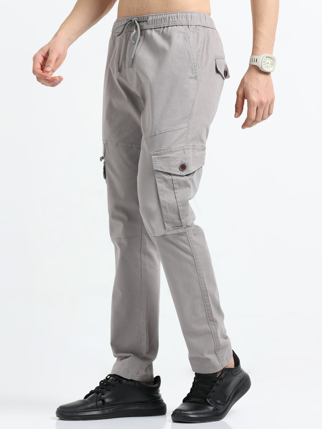 Men Zipper Cargo-Biscuit