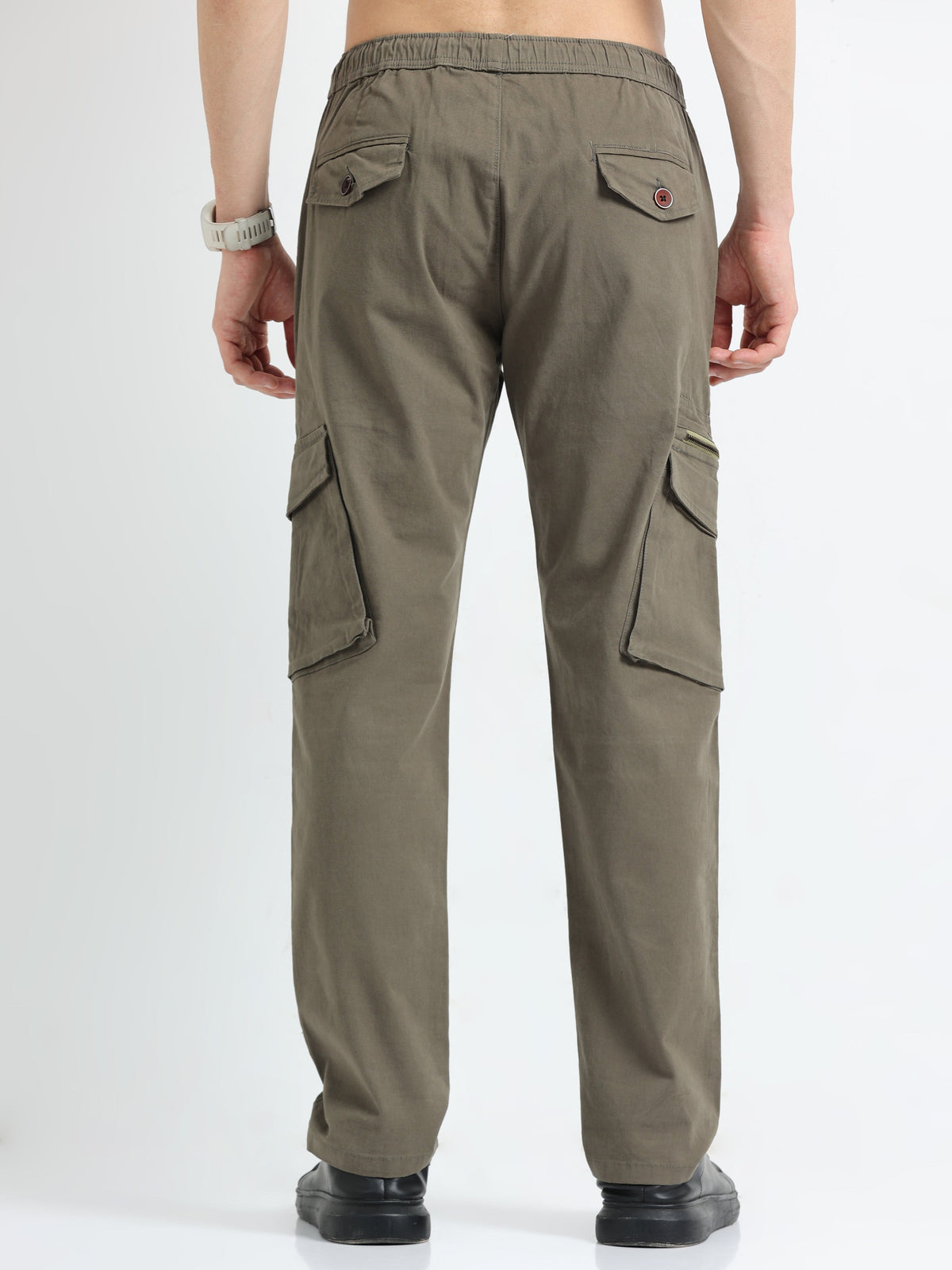 Men Zipper Cargo-Lt Olive