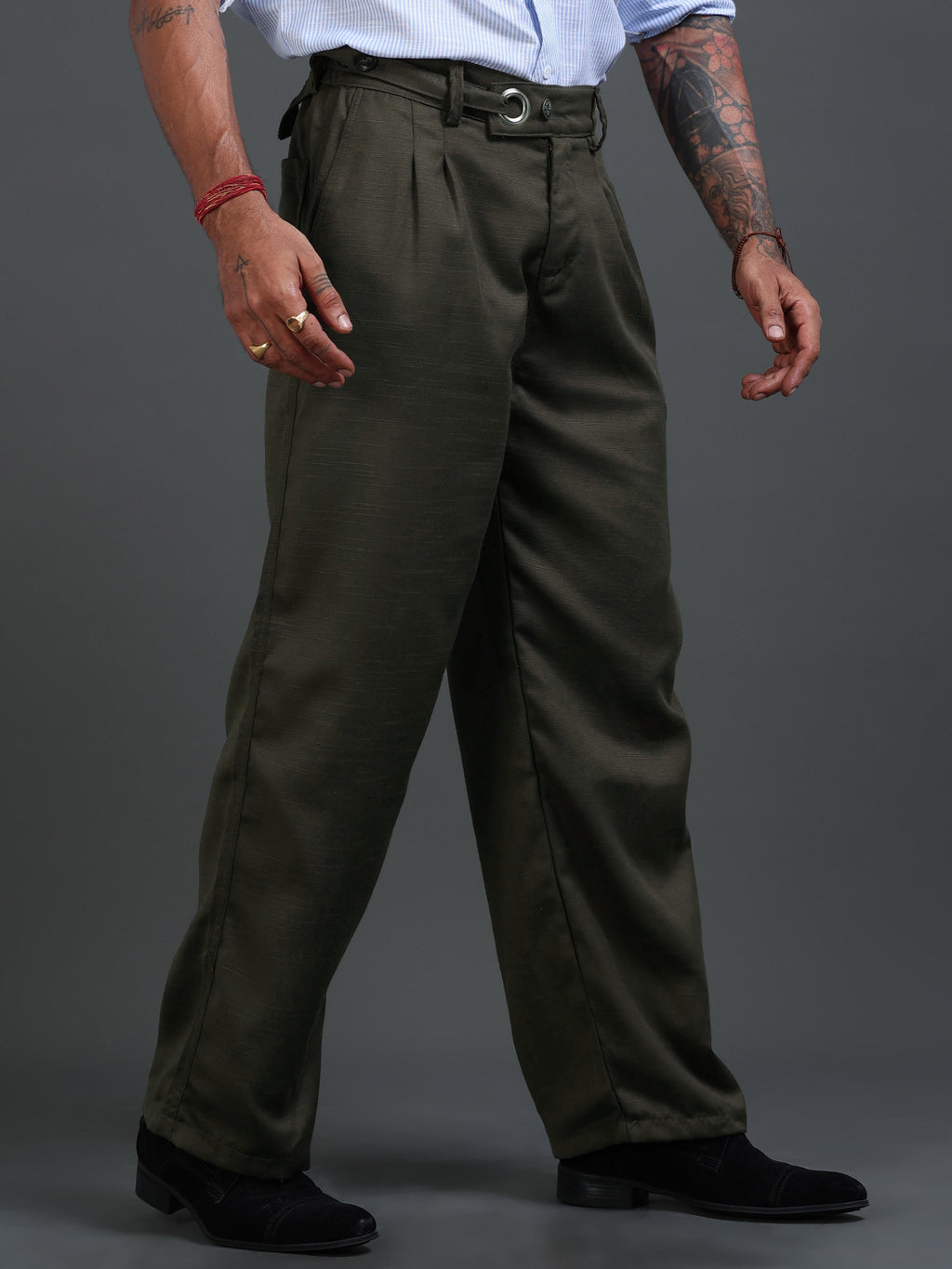 Riviera Relaxed Trouser In Brown