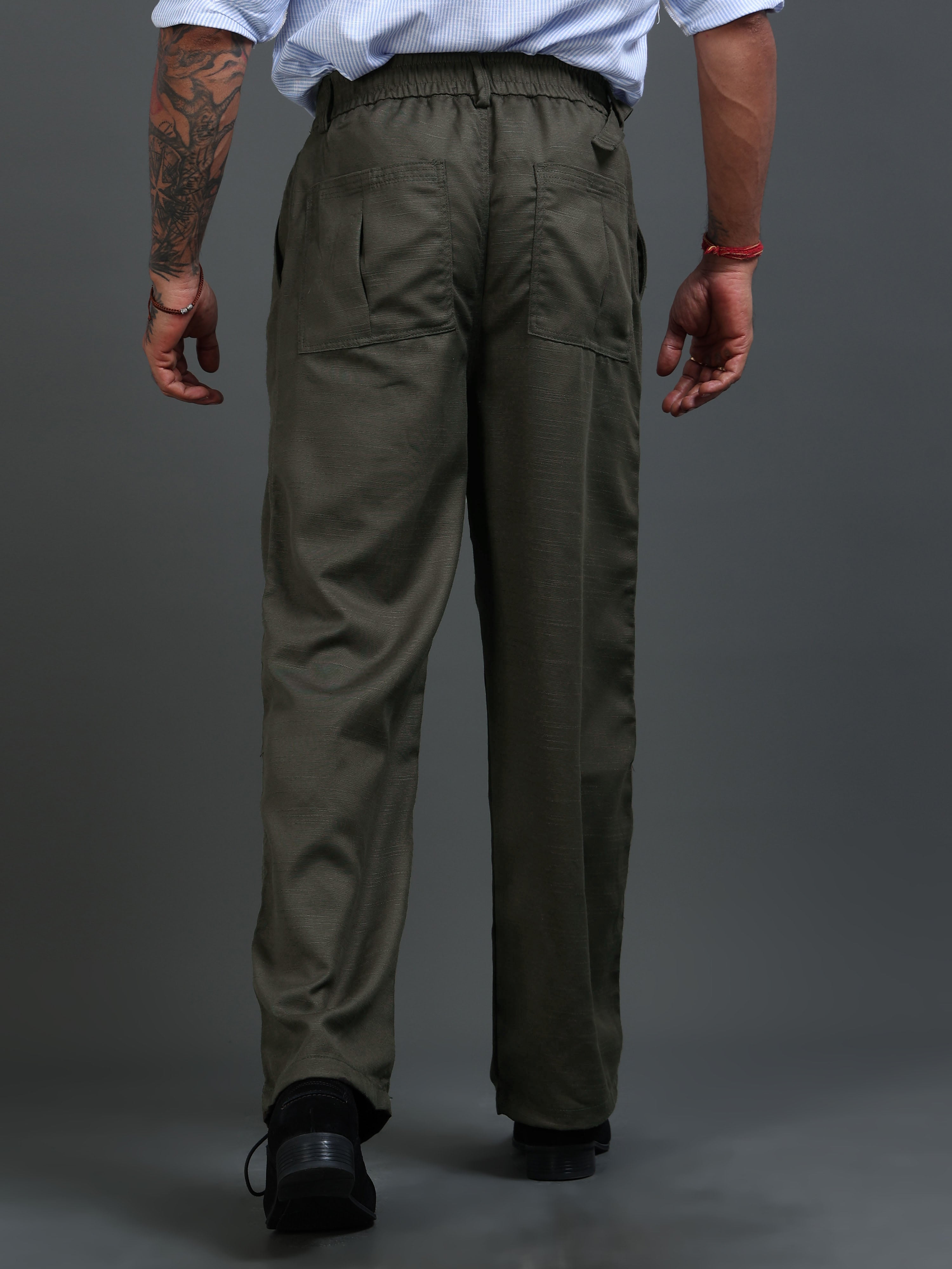 Riviera Relaxed Trouser In Brown