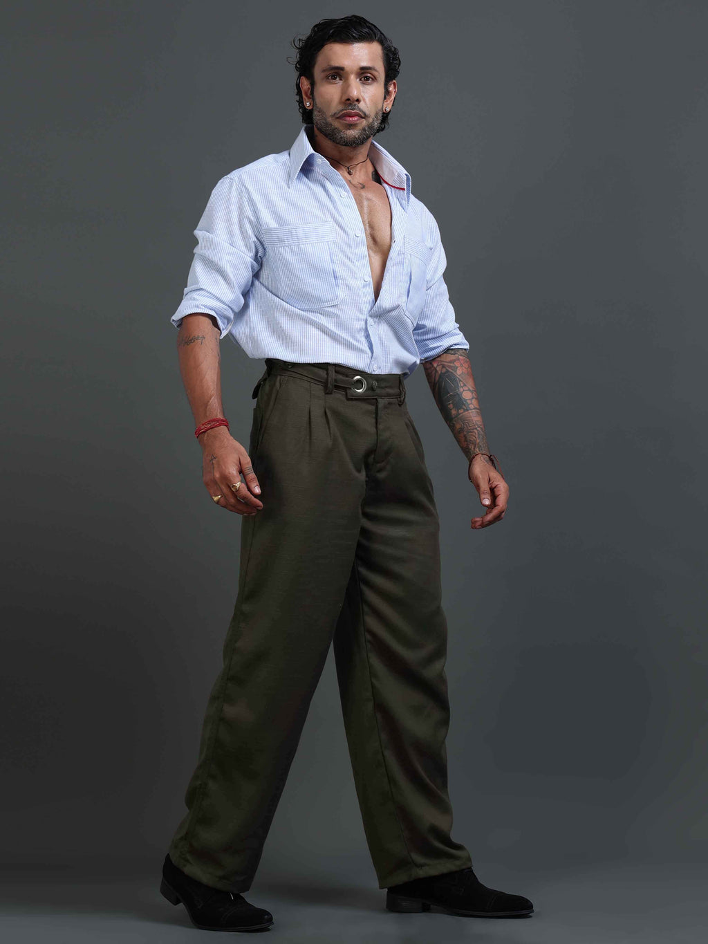 Riviera Relaxed Trouser In Brown