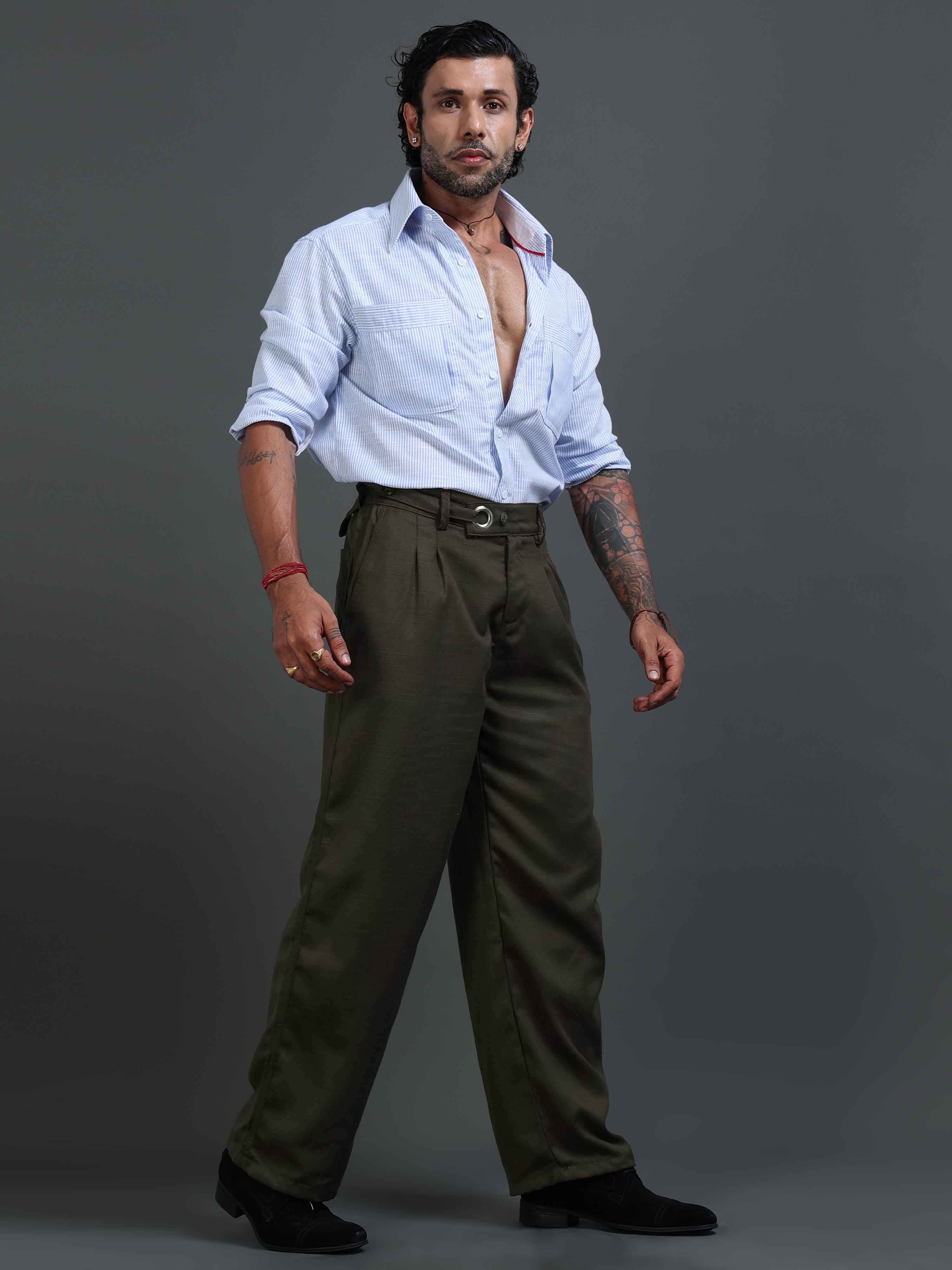 Riviera Relaxed Trouser In Brown