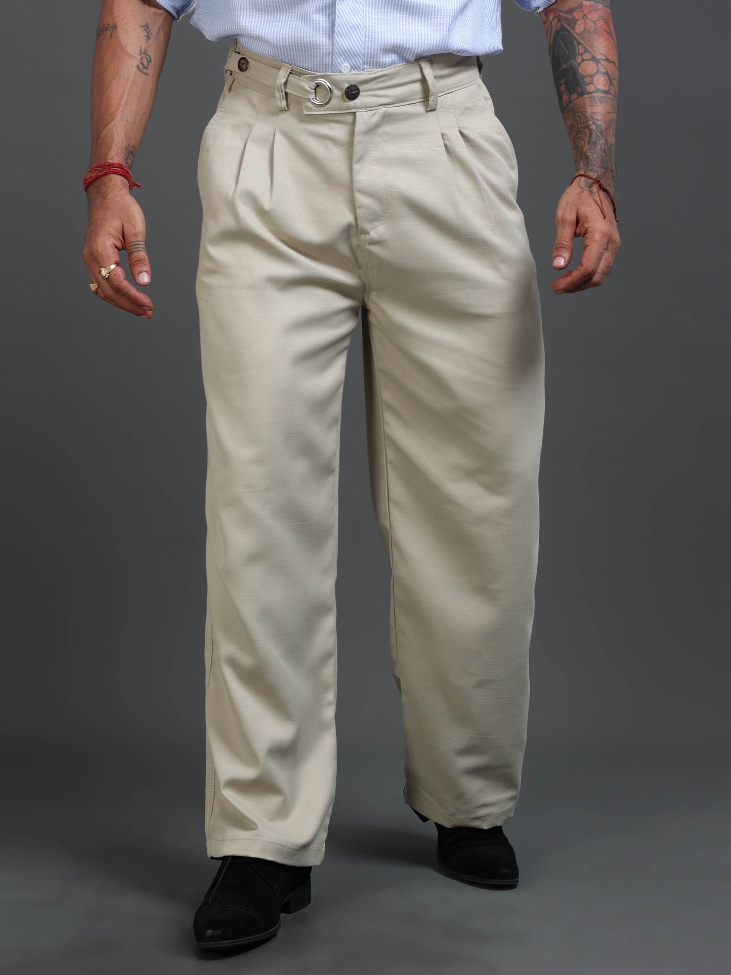 Riviera Relaxed Trouser In Beige