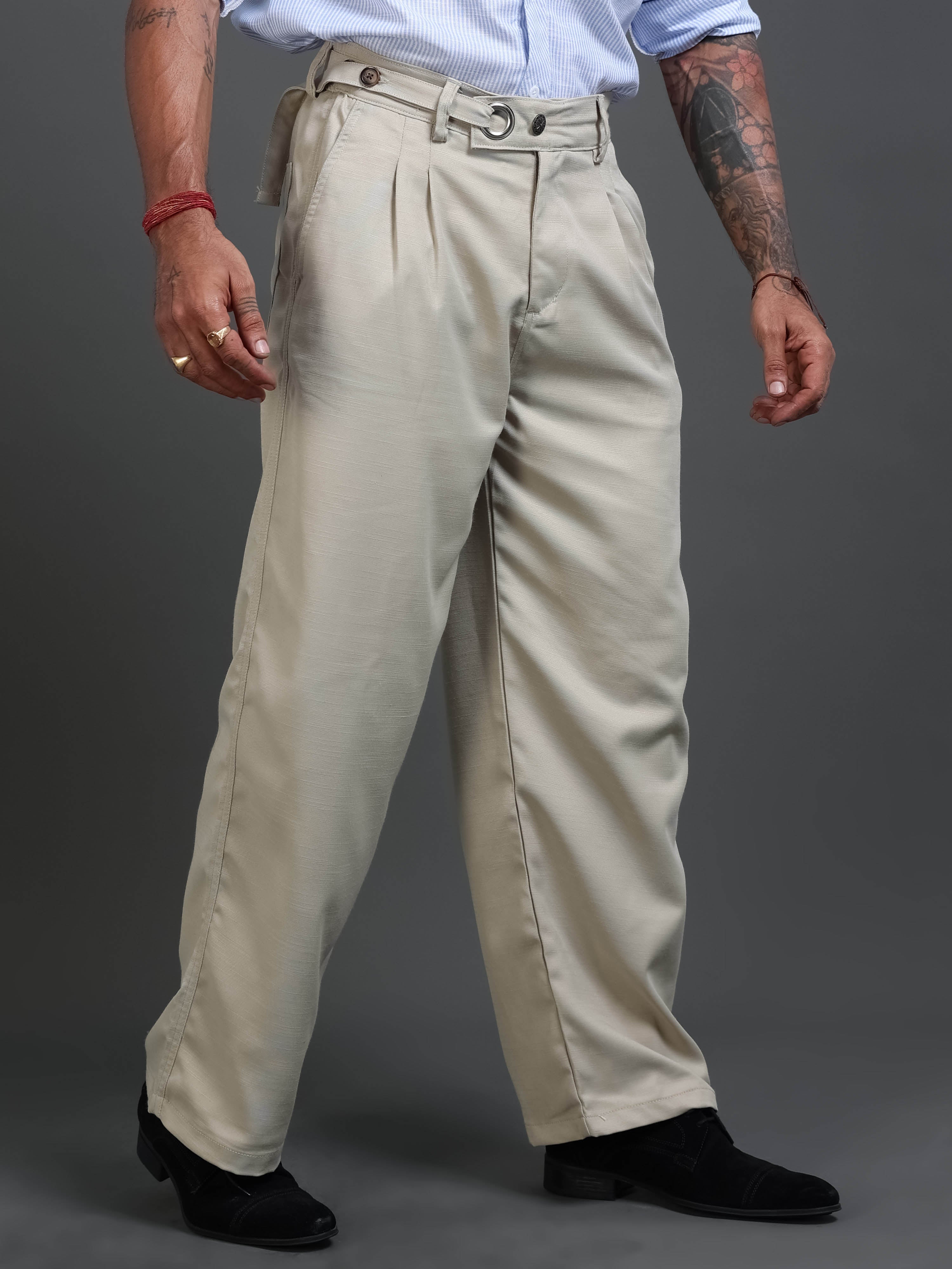 Riviera Relaxed Trouser In Beige