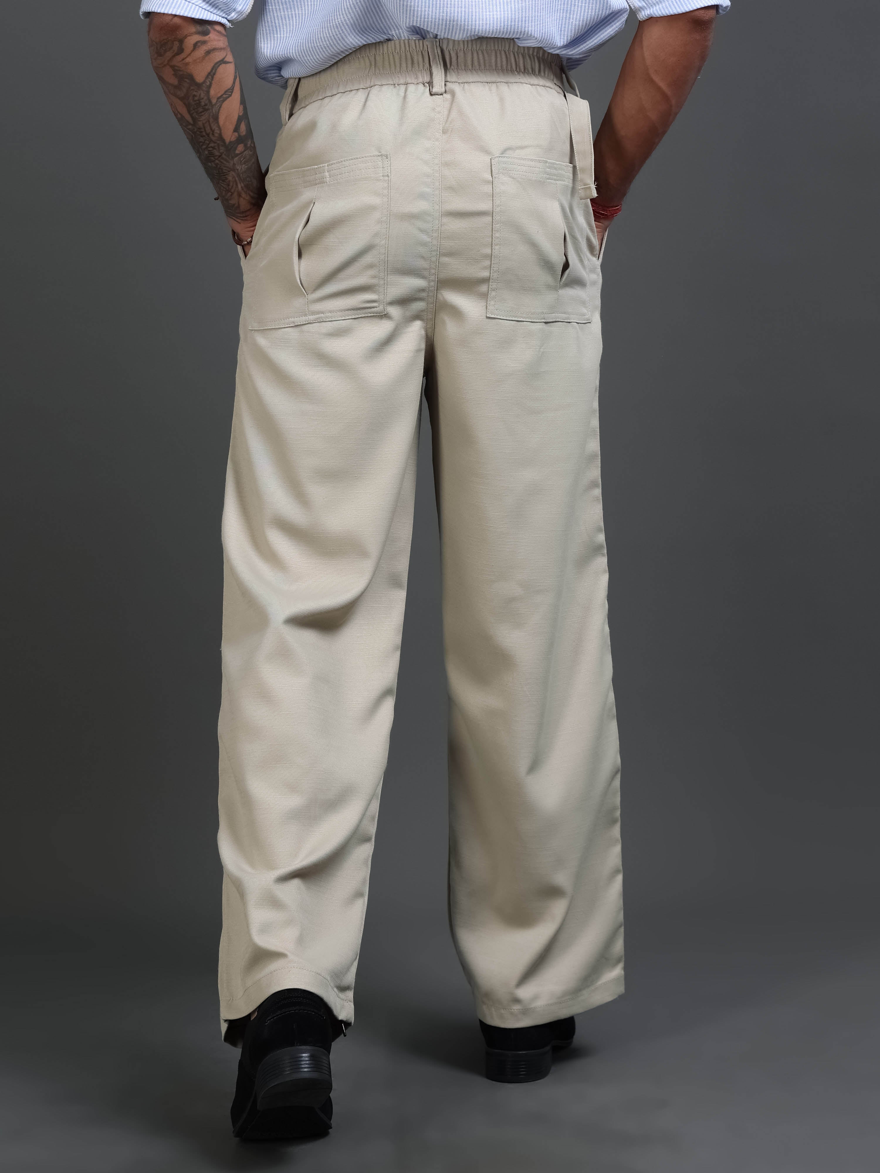 Riviera Relaxed Trouser In Beige
