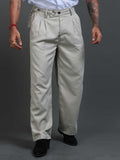 Riviera Relaxed Trouser In Stone Grey