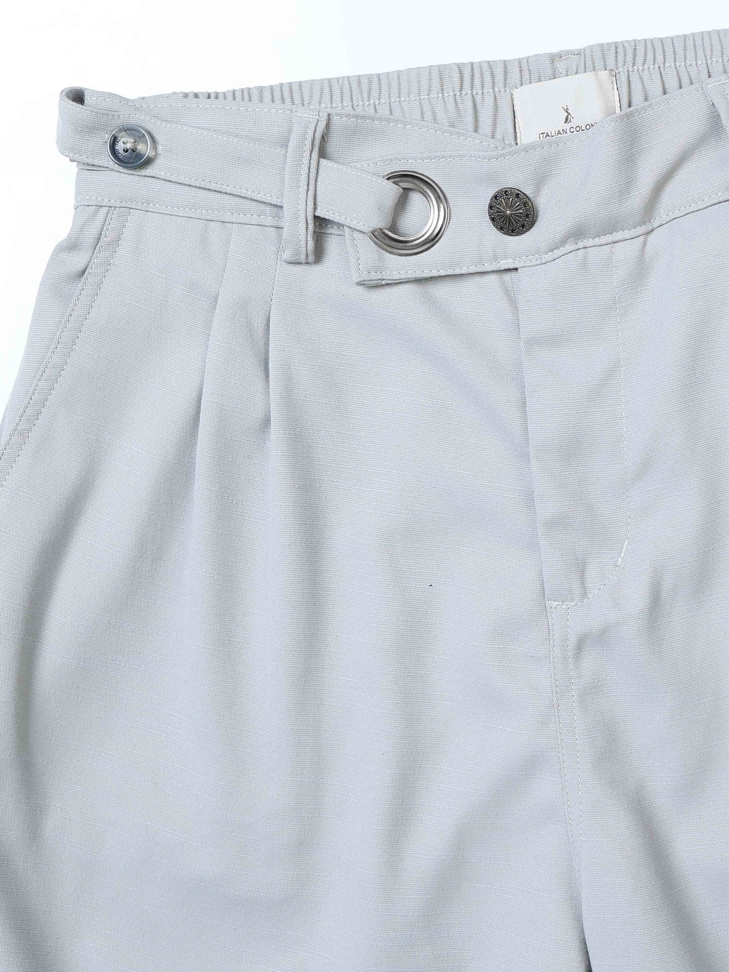 Riviera Relaxed Trouser In Silver Grey