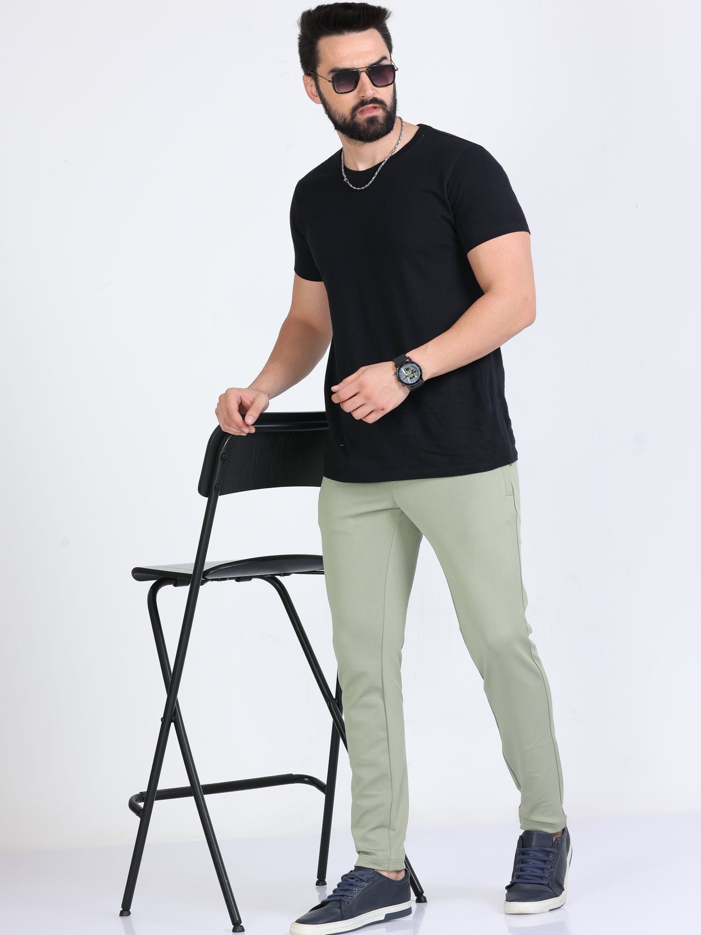 Men Fern Stretchy Peanut Joggers