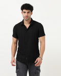 WAVE Black Knit Shirt