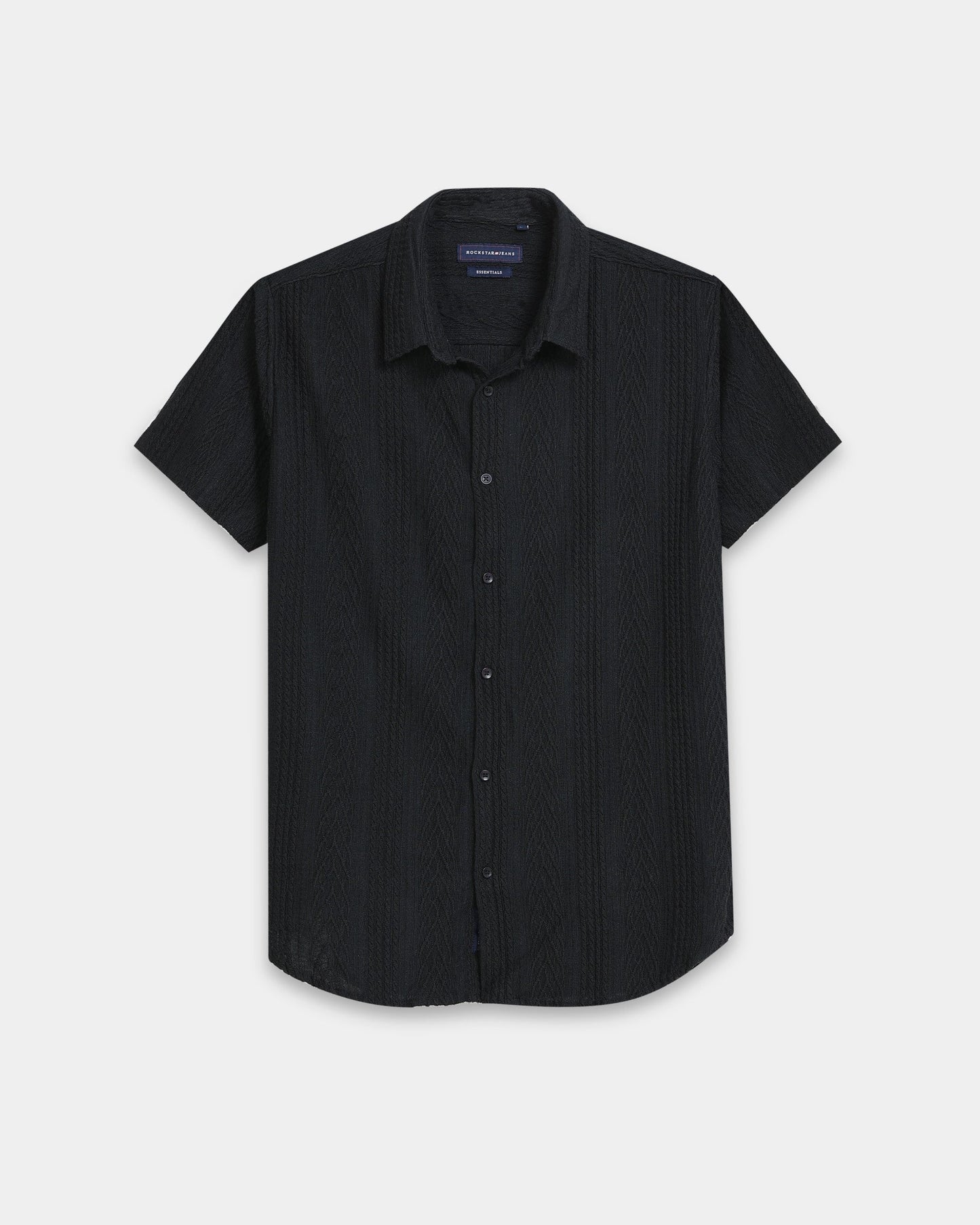 WAVE Black Knit Shirt