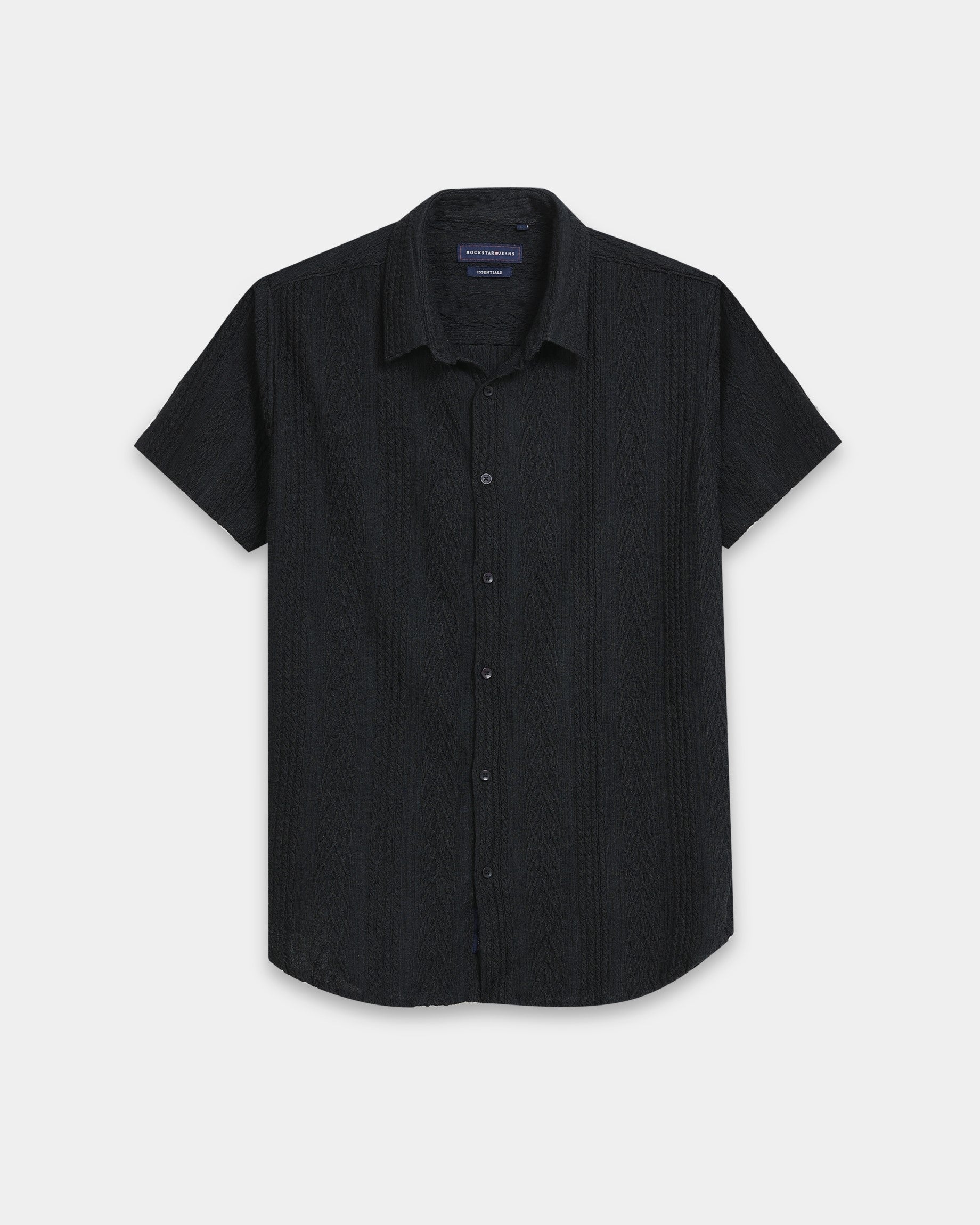 WAVE Black Knit Shirt