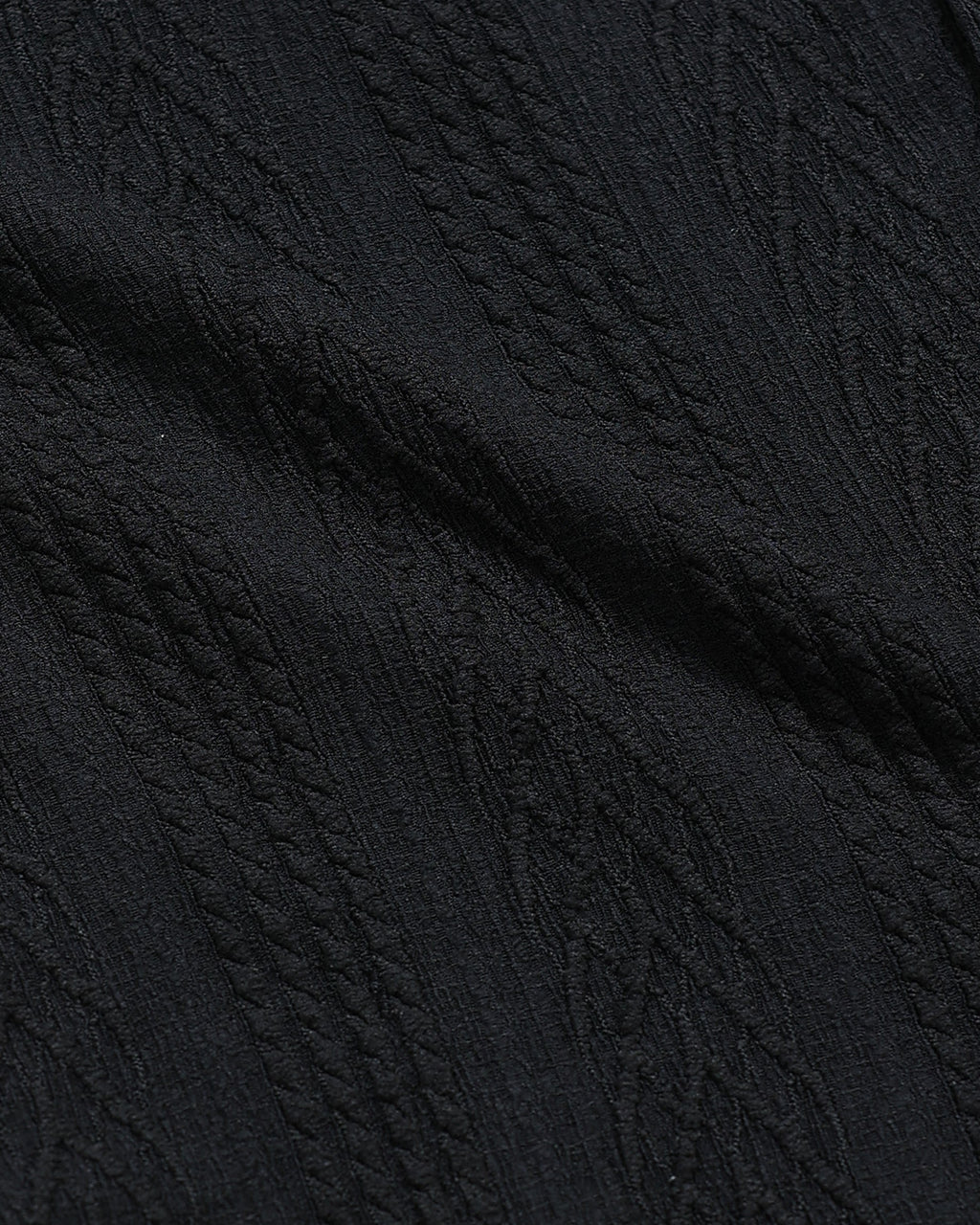 WAVE Black Knit Shirt