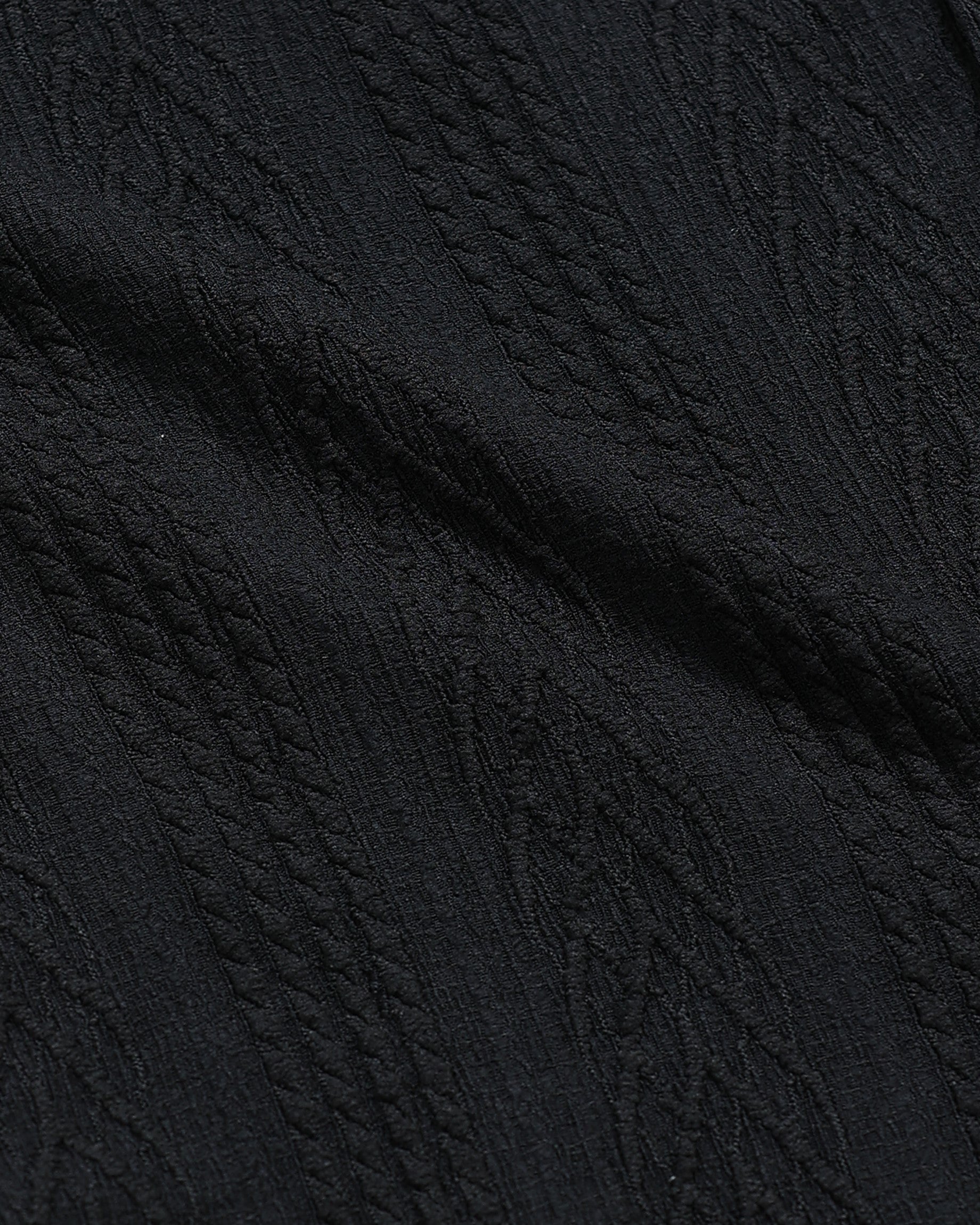 WAVE Black Knit Shirt