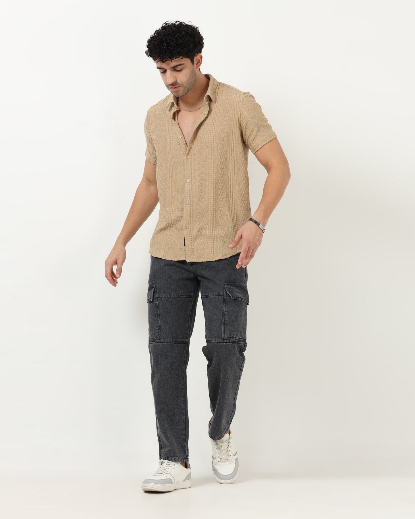 WAVE Beige Knit Shirt