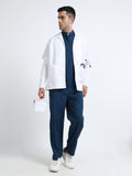 Unisex Medical Lab Coat – Professional White Doctor Apron Durable, Easy-Care & Breathable-  EXECUTIVE FORECAST TWIL BASE FABRIC