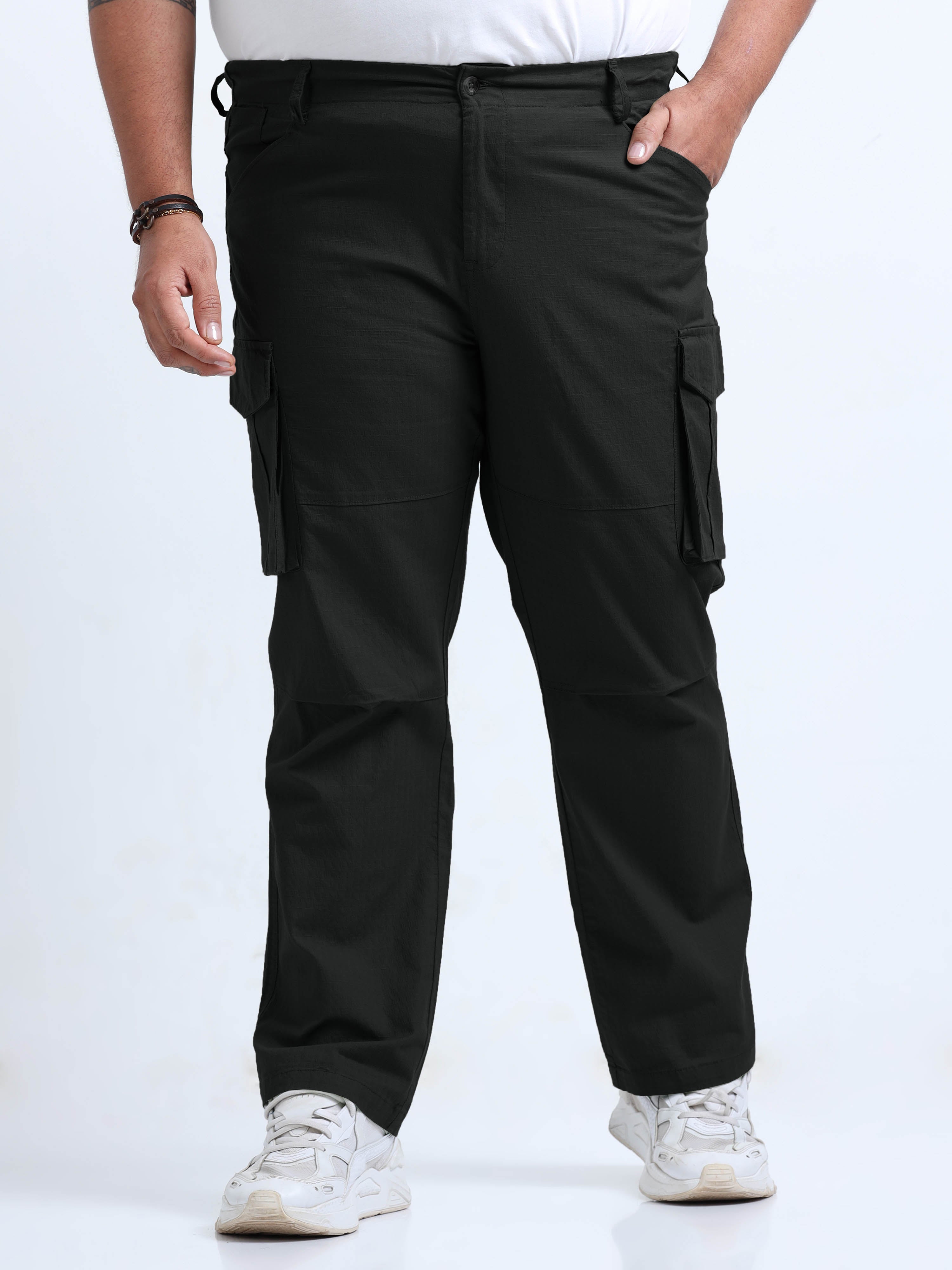 Men Big Boy Ribstop Cargo-Black
