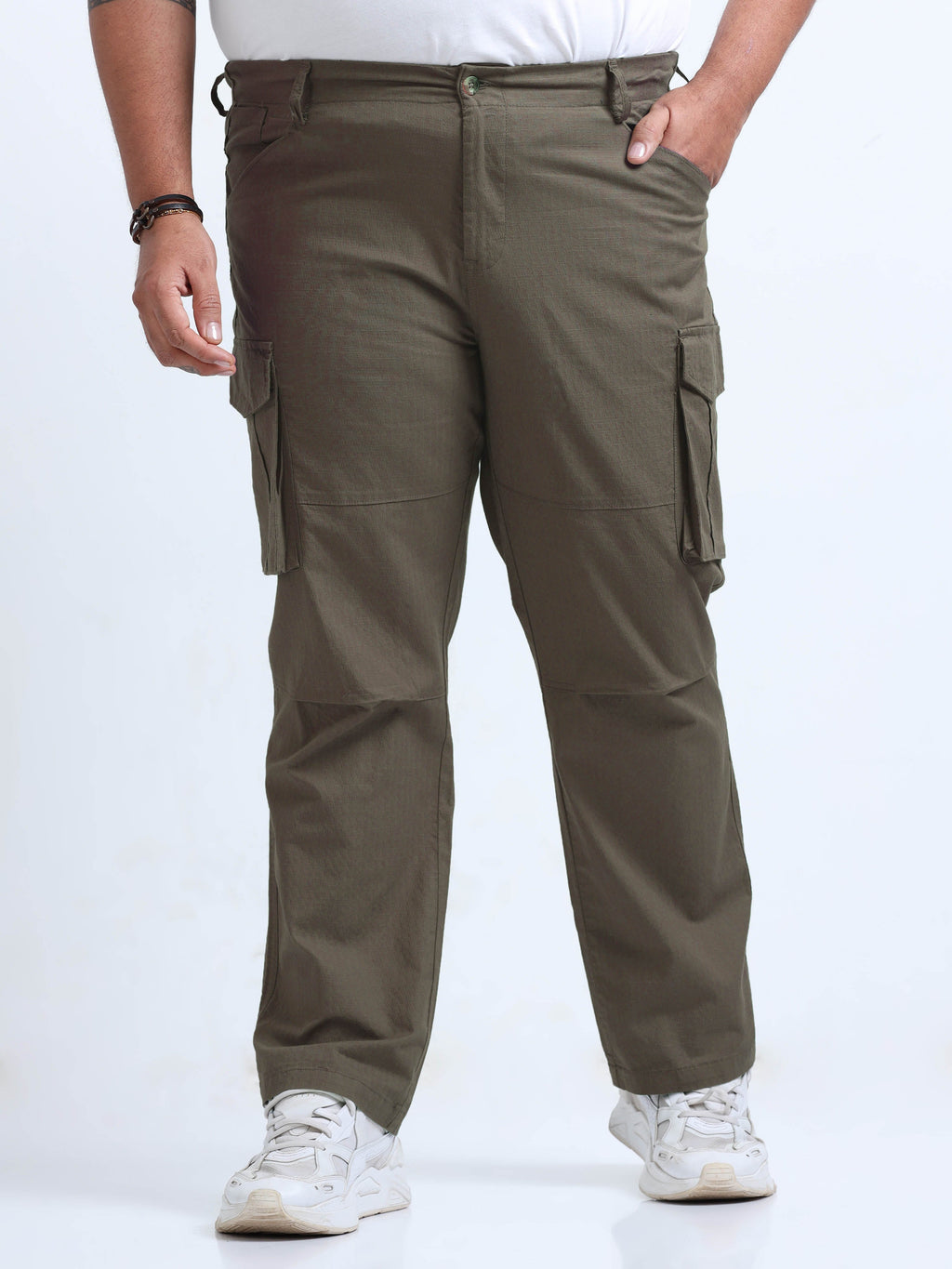 Men Big Boy Ribstop Cargo-Brown