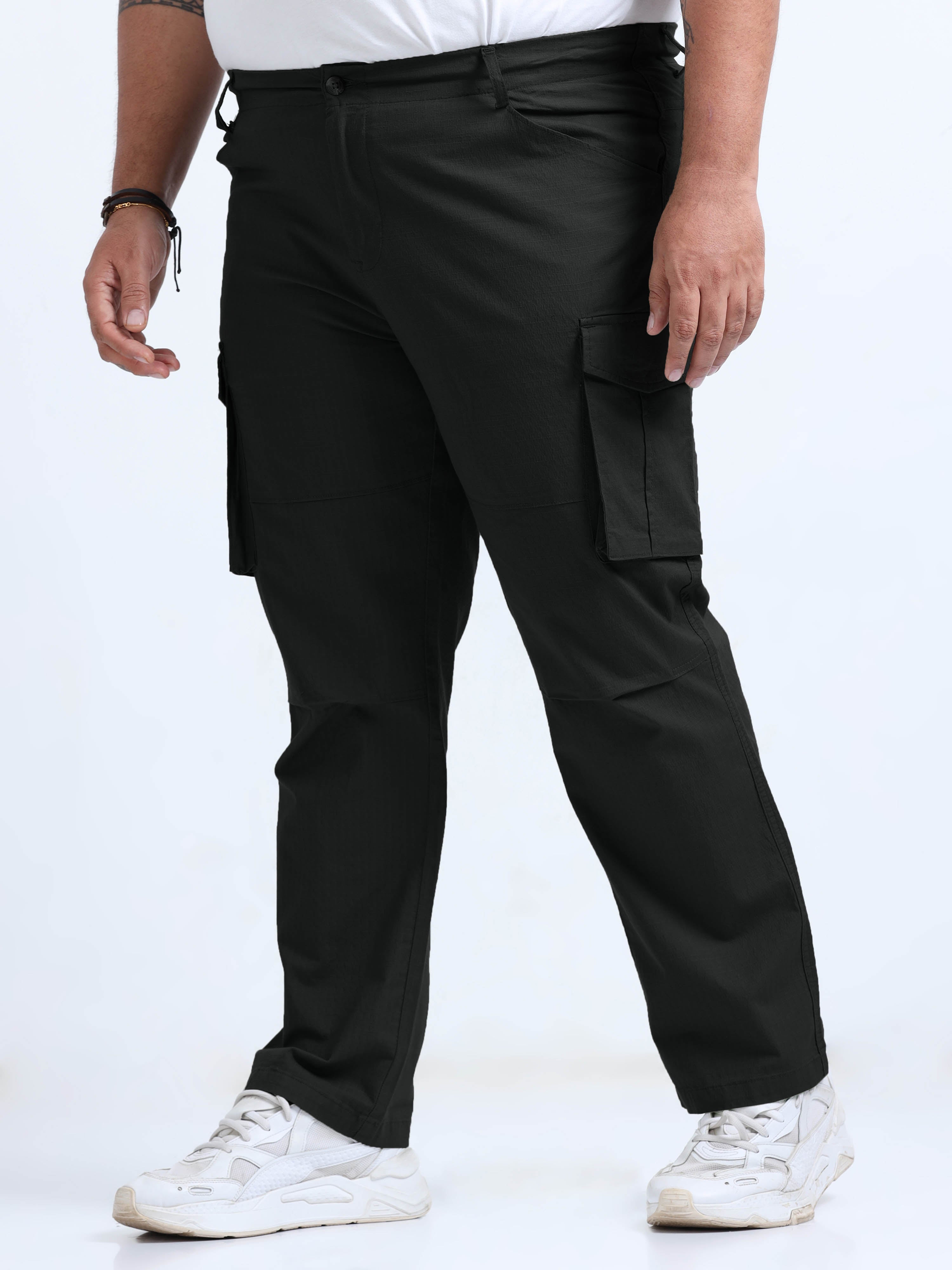 Men Big Boy Ribstop Cargo-Black