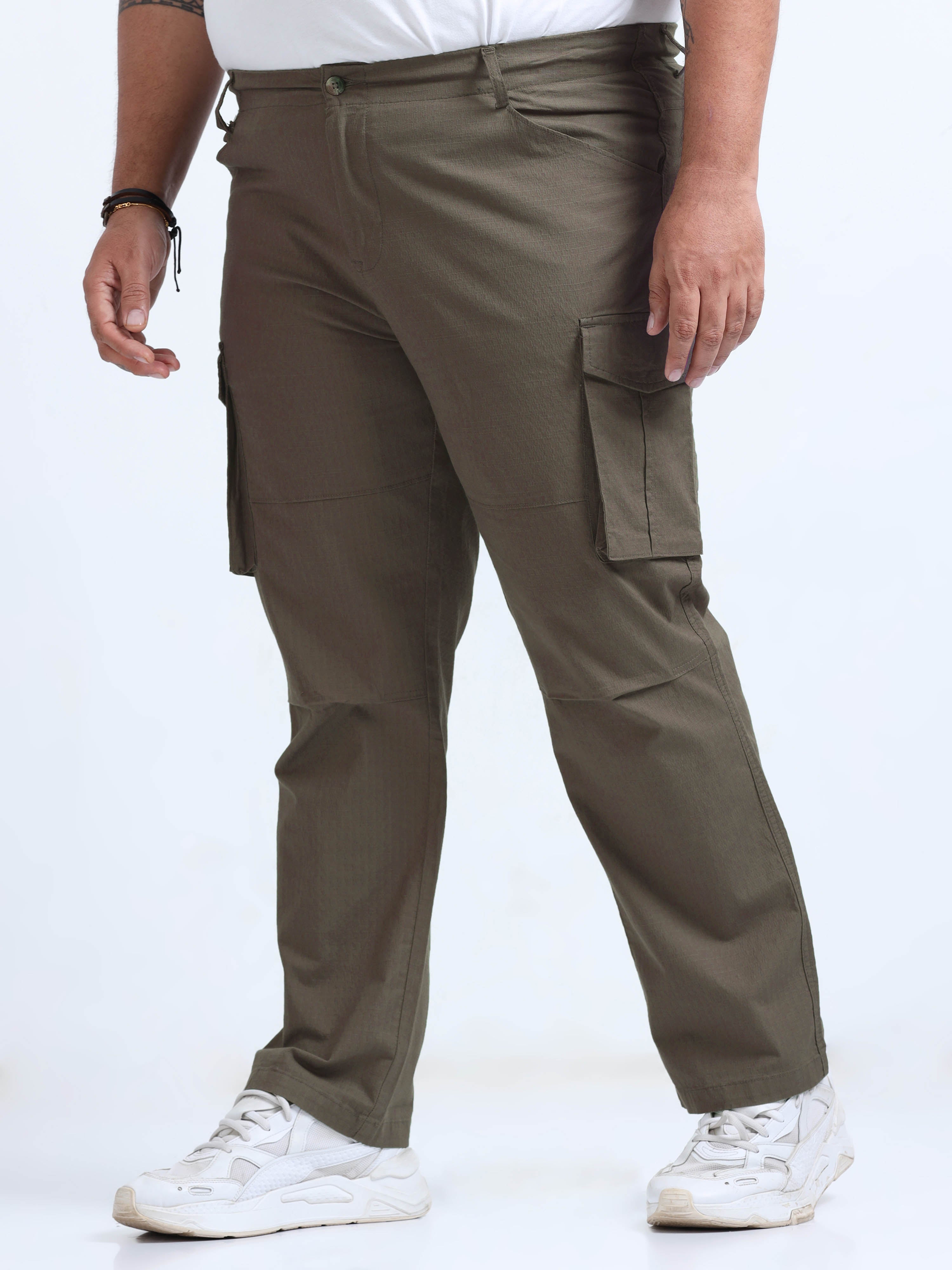 Men Big Boy Ribstop Cargo-Brown