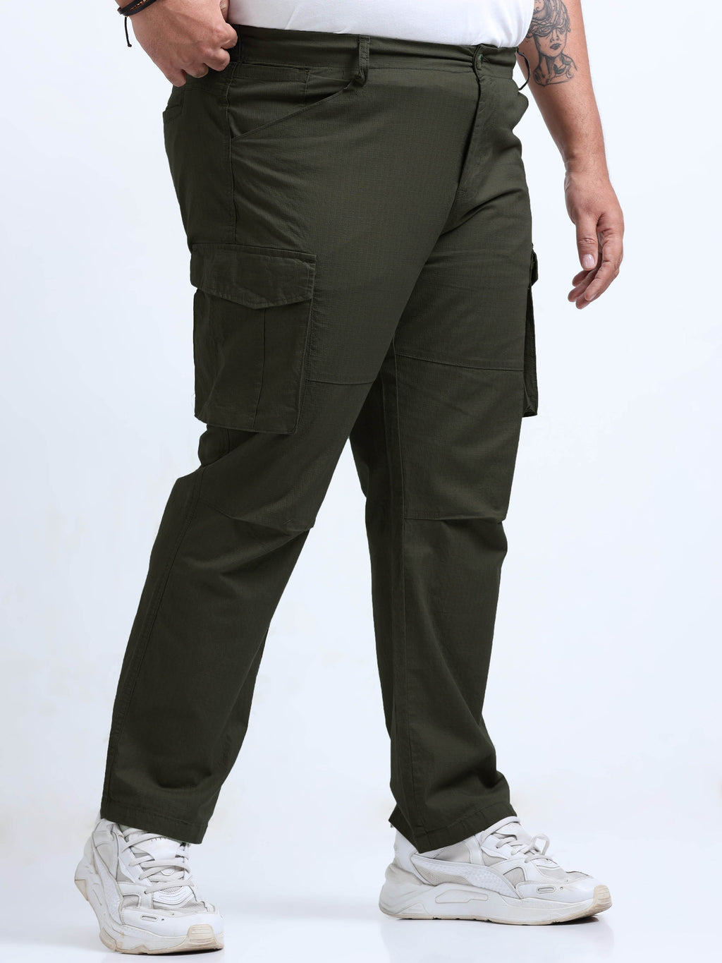 Men Big Boy Ribstop Cargo-Olive