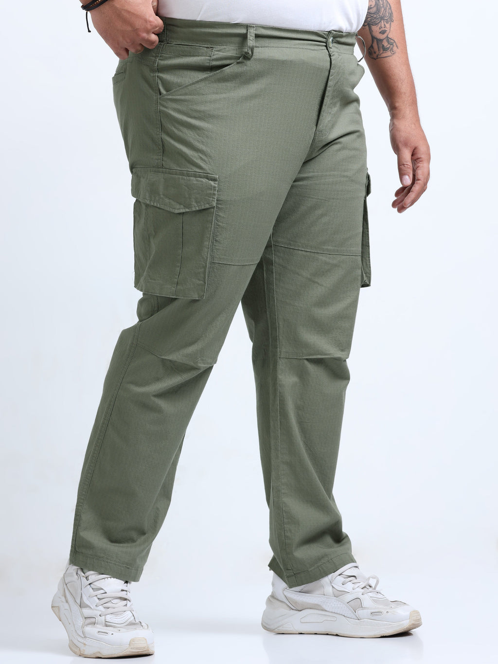 Men Big Boy Ribstop Cargo-Green