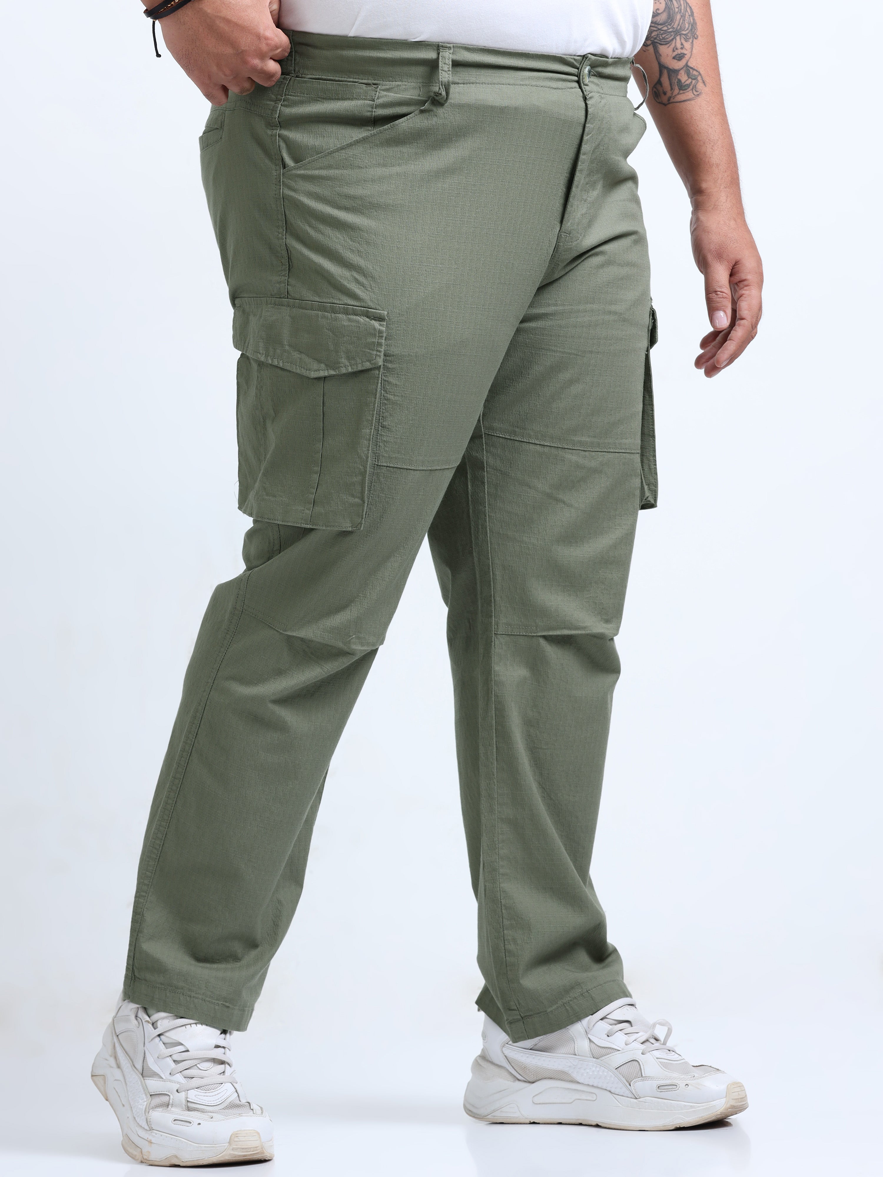 Men Big Boy Ribstop Cargo-Green