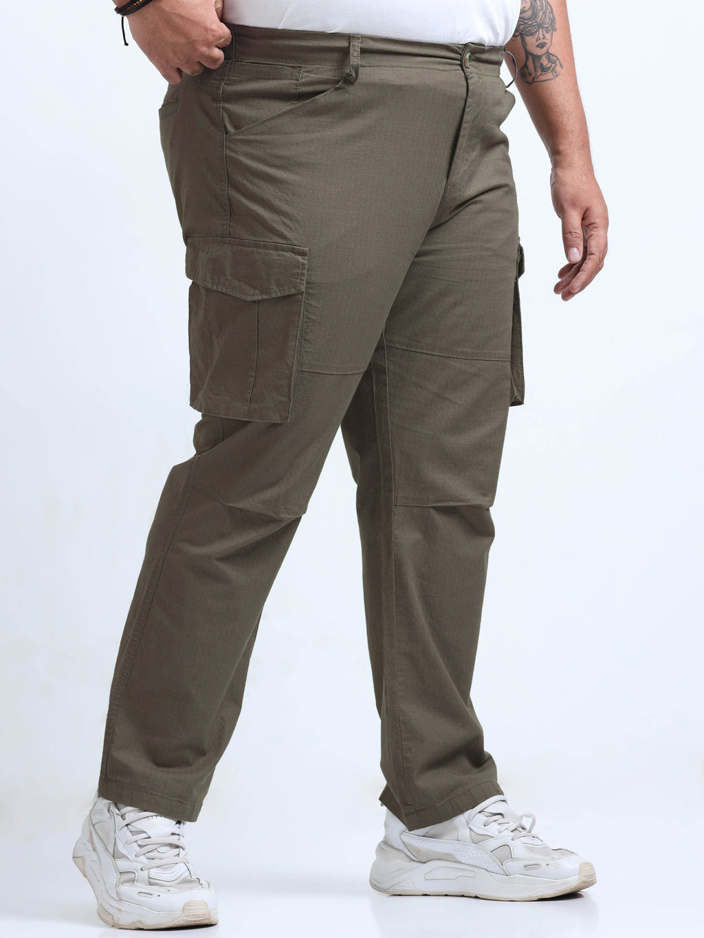 Men Big Boy Ribstop Cargo-Brown
