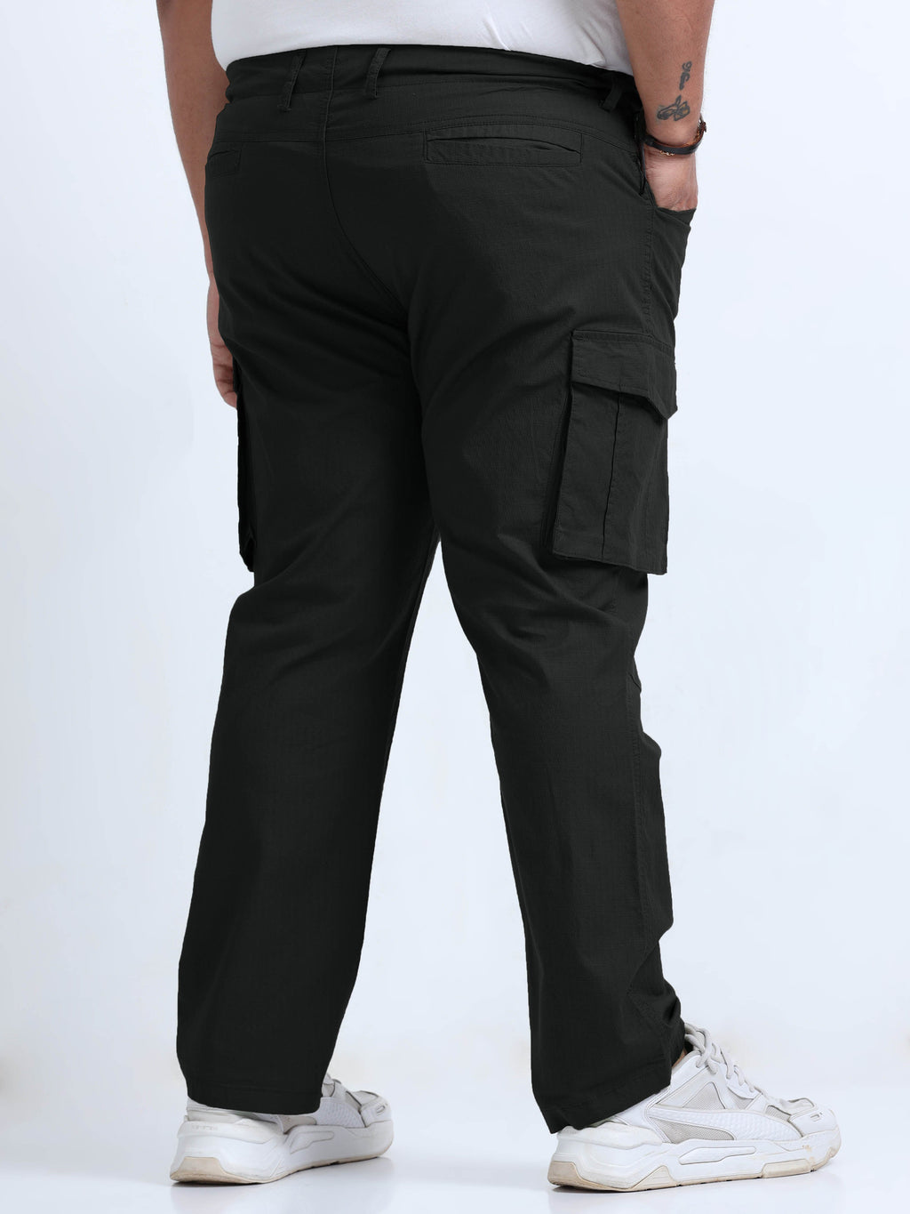 Men Big Boy Ribstop Cargo-Black