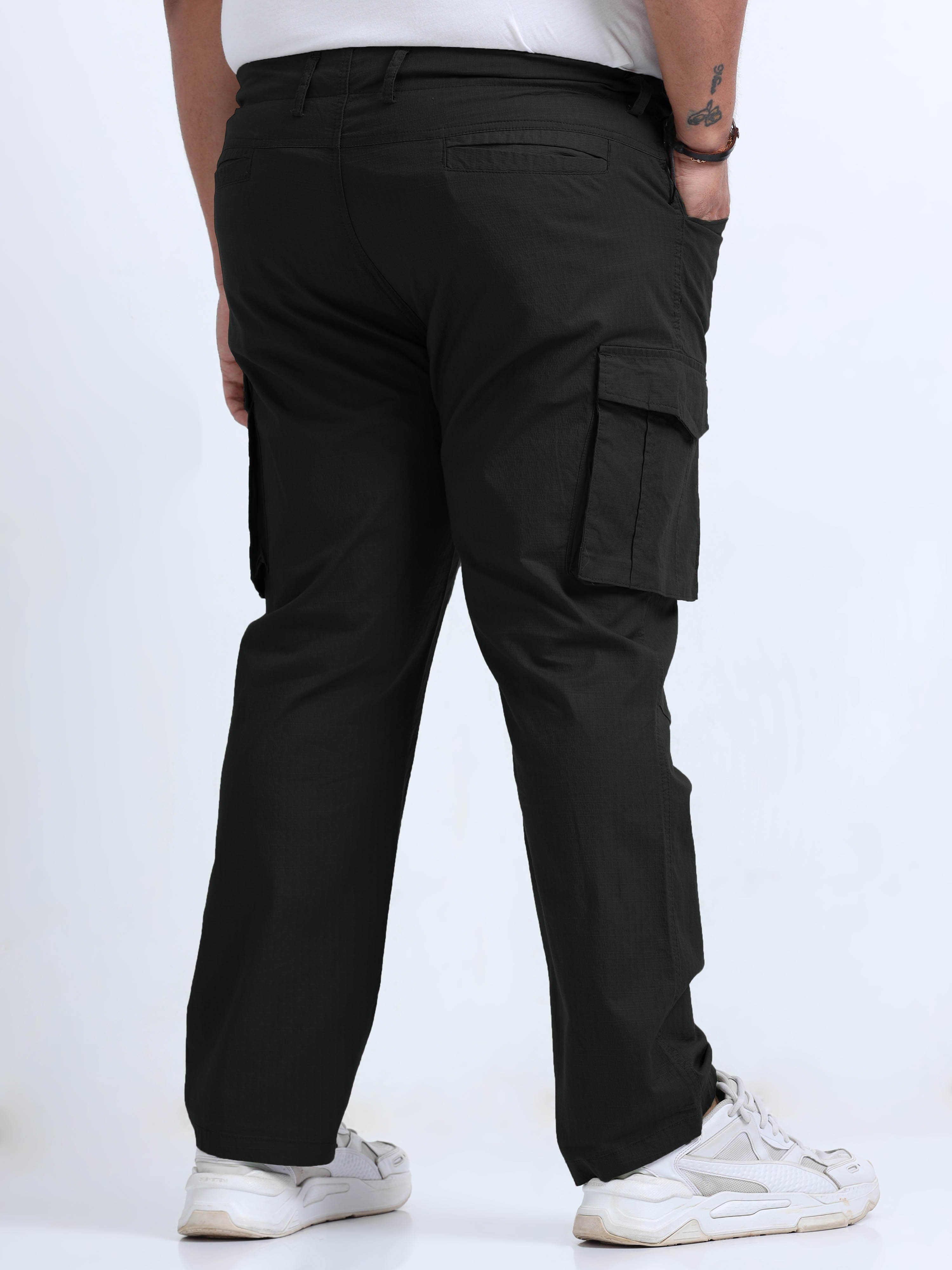 Men Big Boy Ribstop Cargo-Black