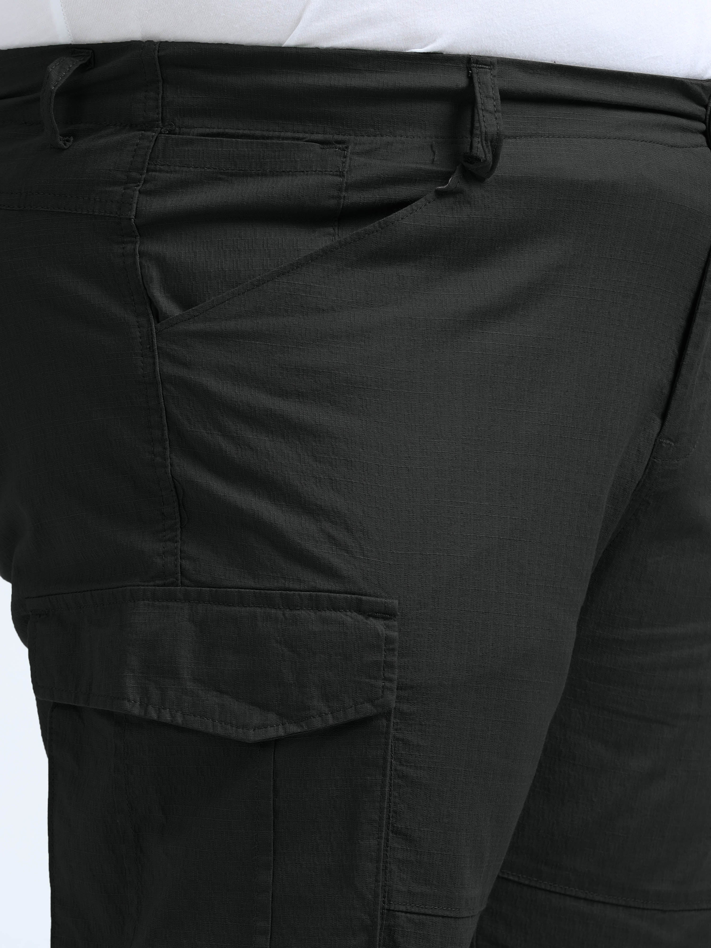 Men Big Boy Ribstop Cargo-Black