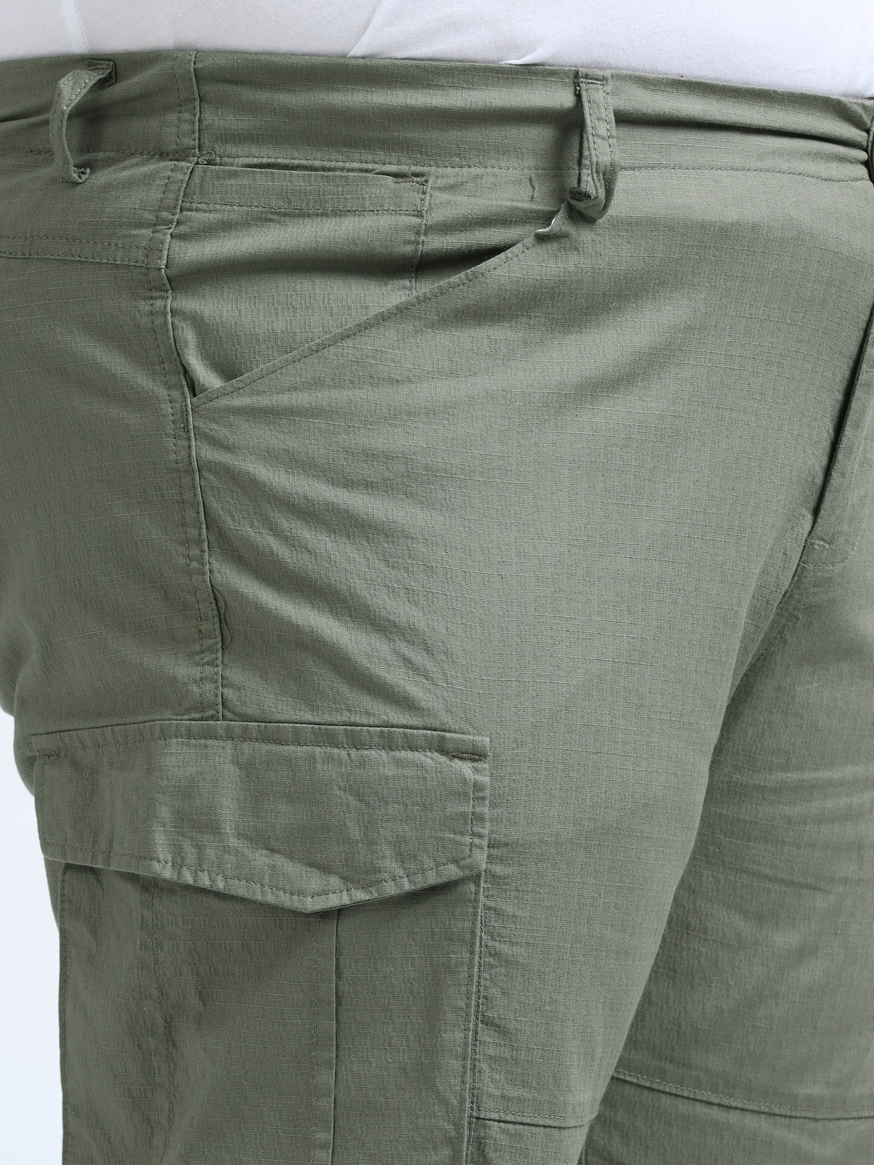 Men Big Boy Ribstop Cargo-Green