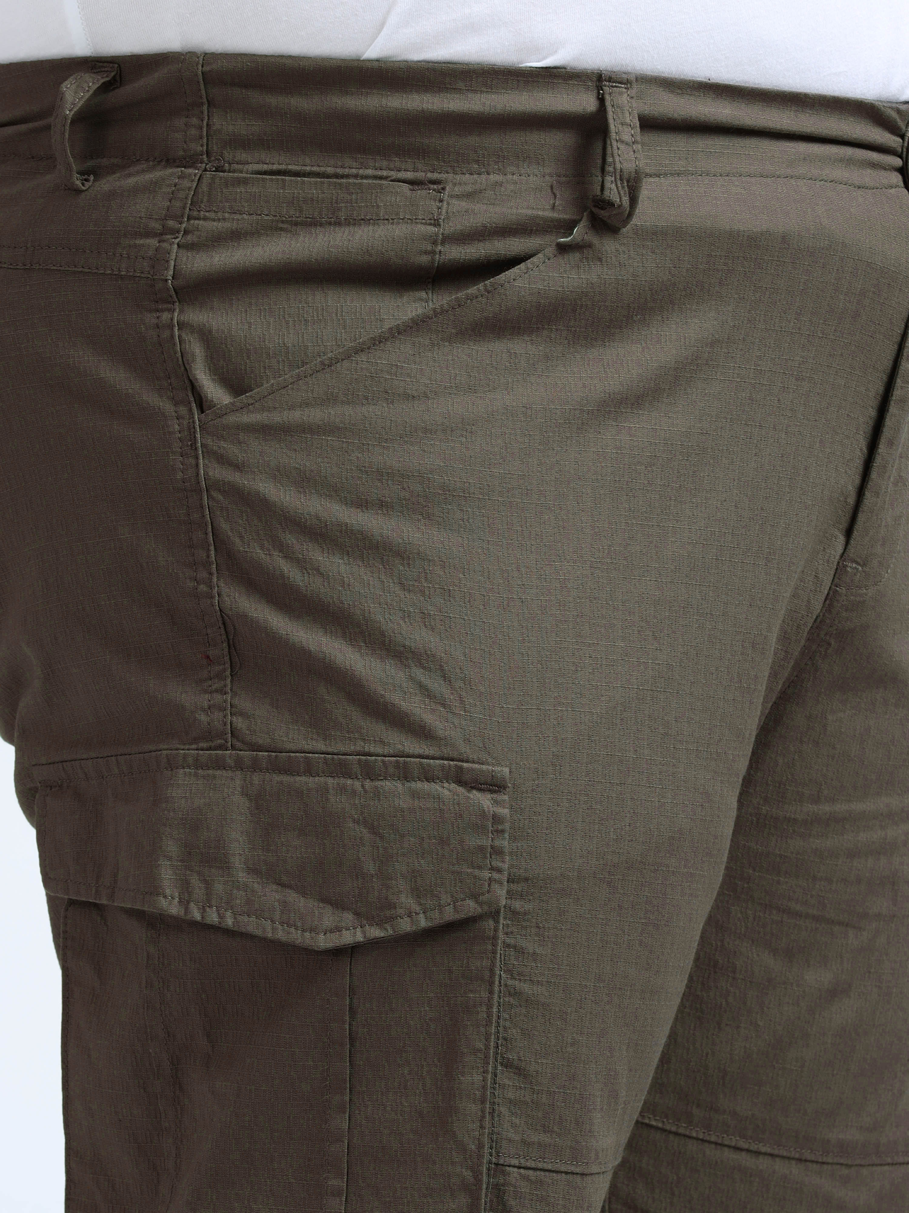 Men Big Boy Ribstop Cargo-Brown