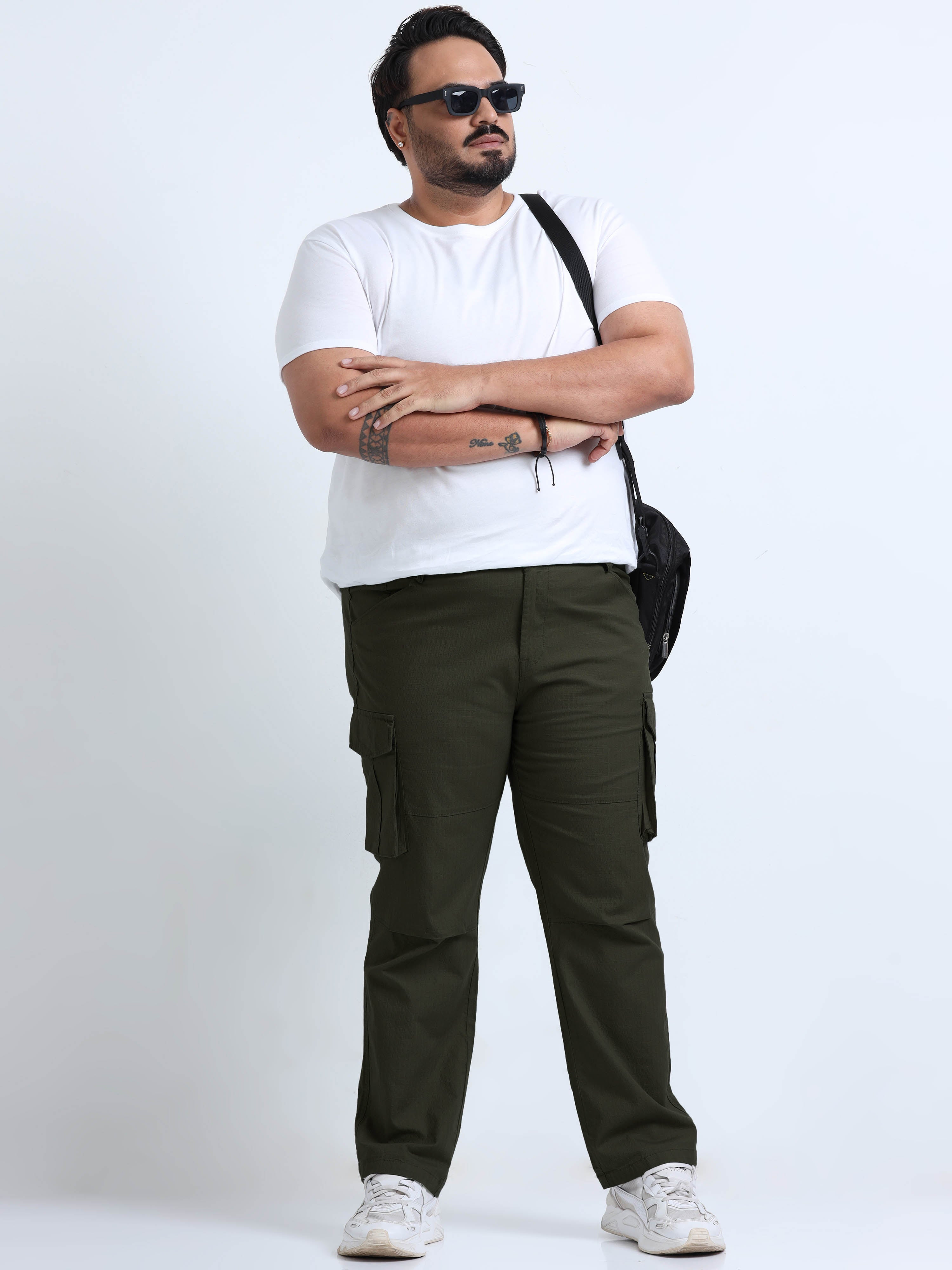 Men Big Boy Ribstop Cargo-Olive