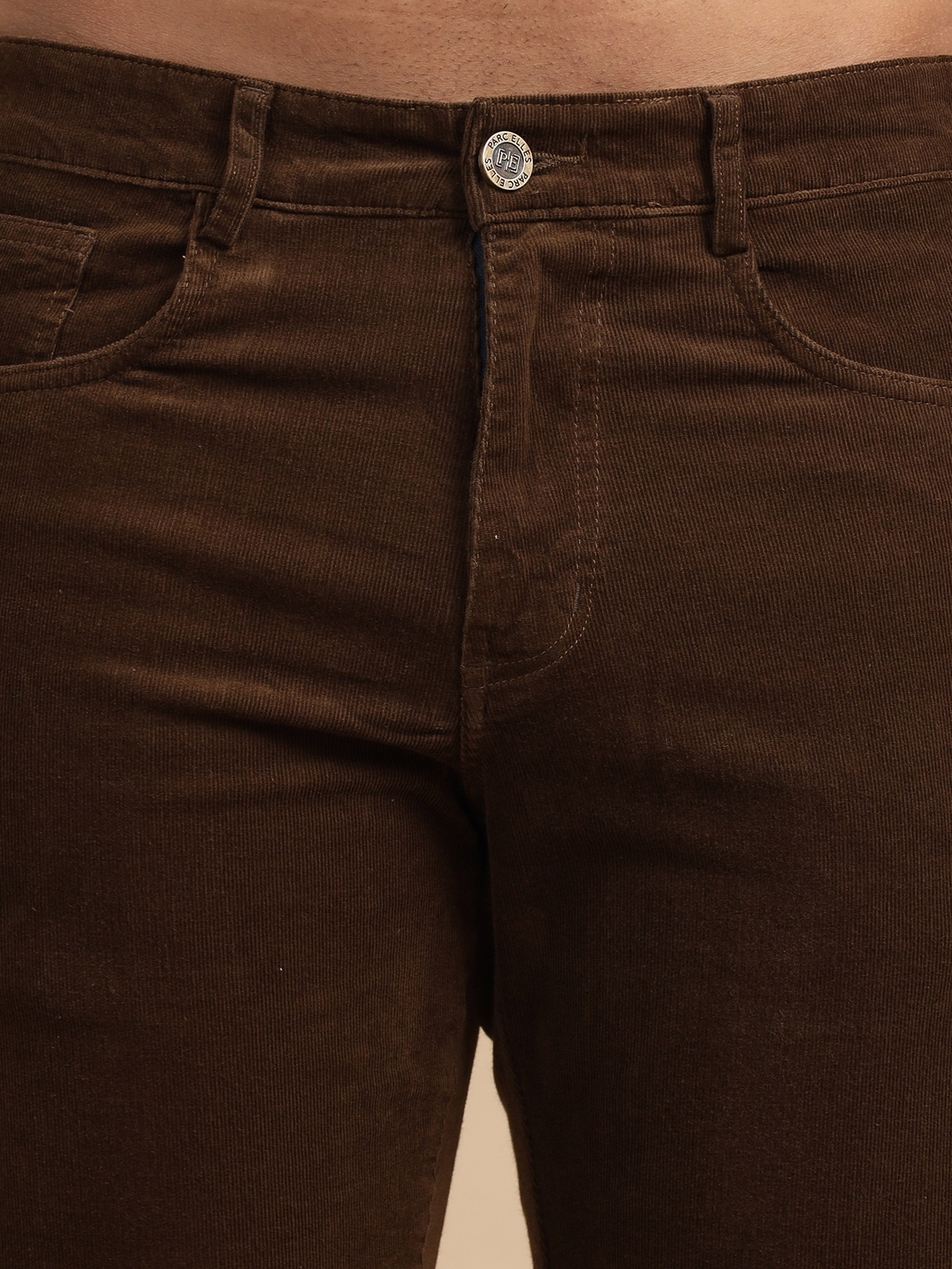 Brown Corduroy Pants Outfit Men